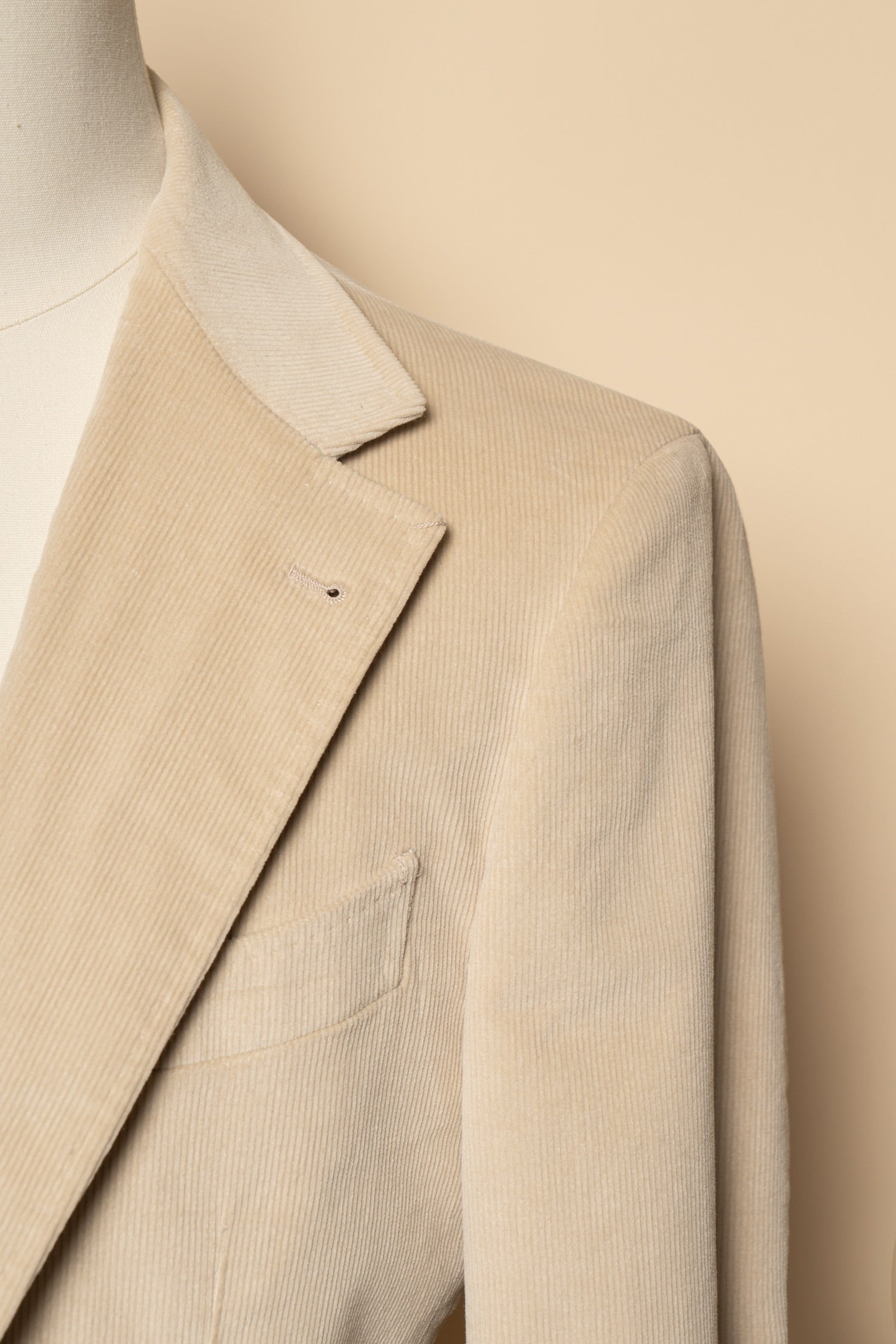Light Khaki Corduroy Suit #742