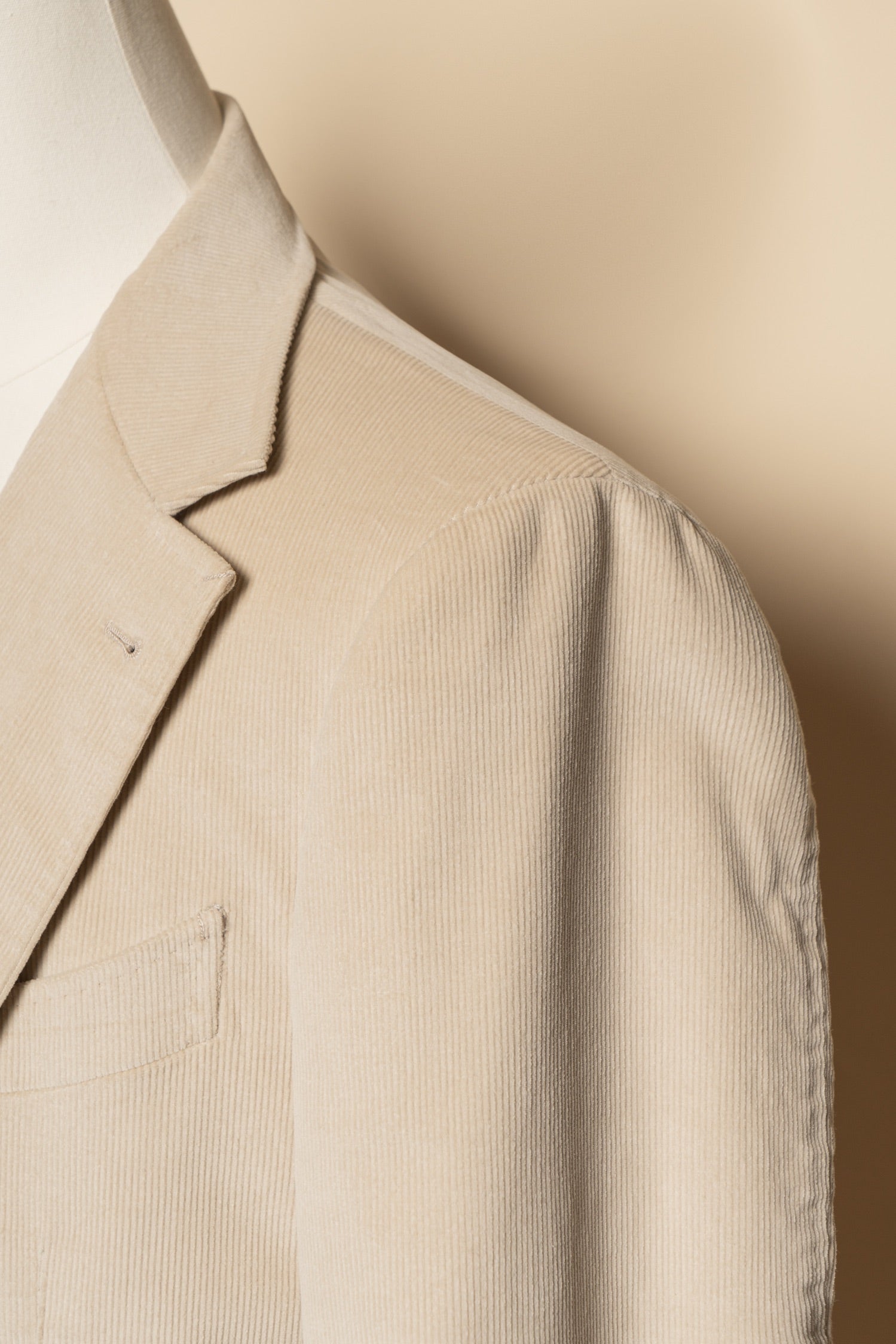 Light Khaki Corduroy Suit #742