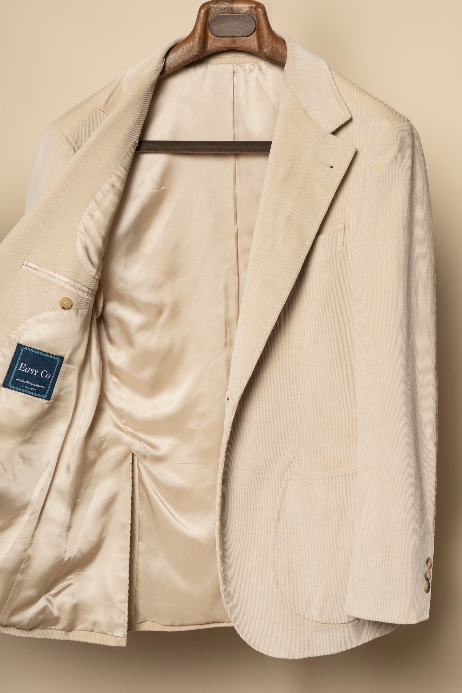 Light Khaki Corduroy Suit #742