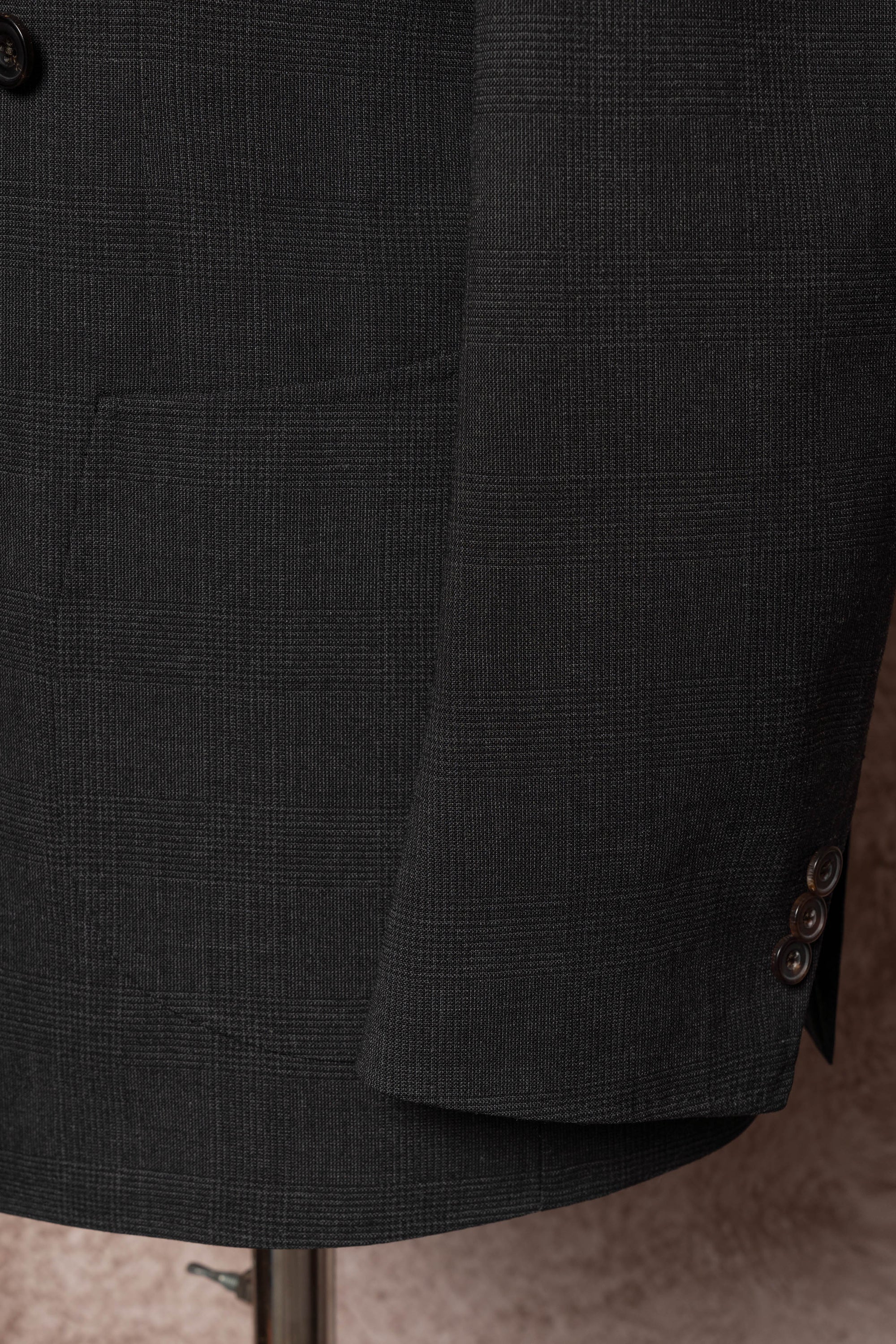 Charcoal Glen Check High Twist Suit #147