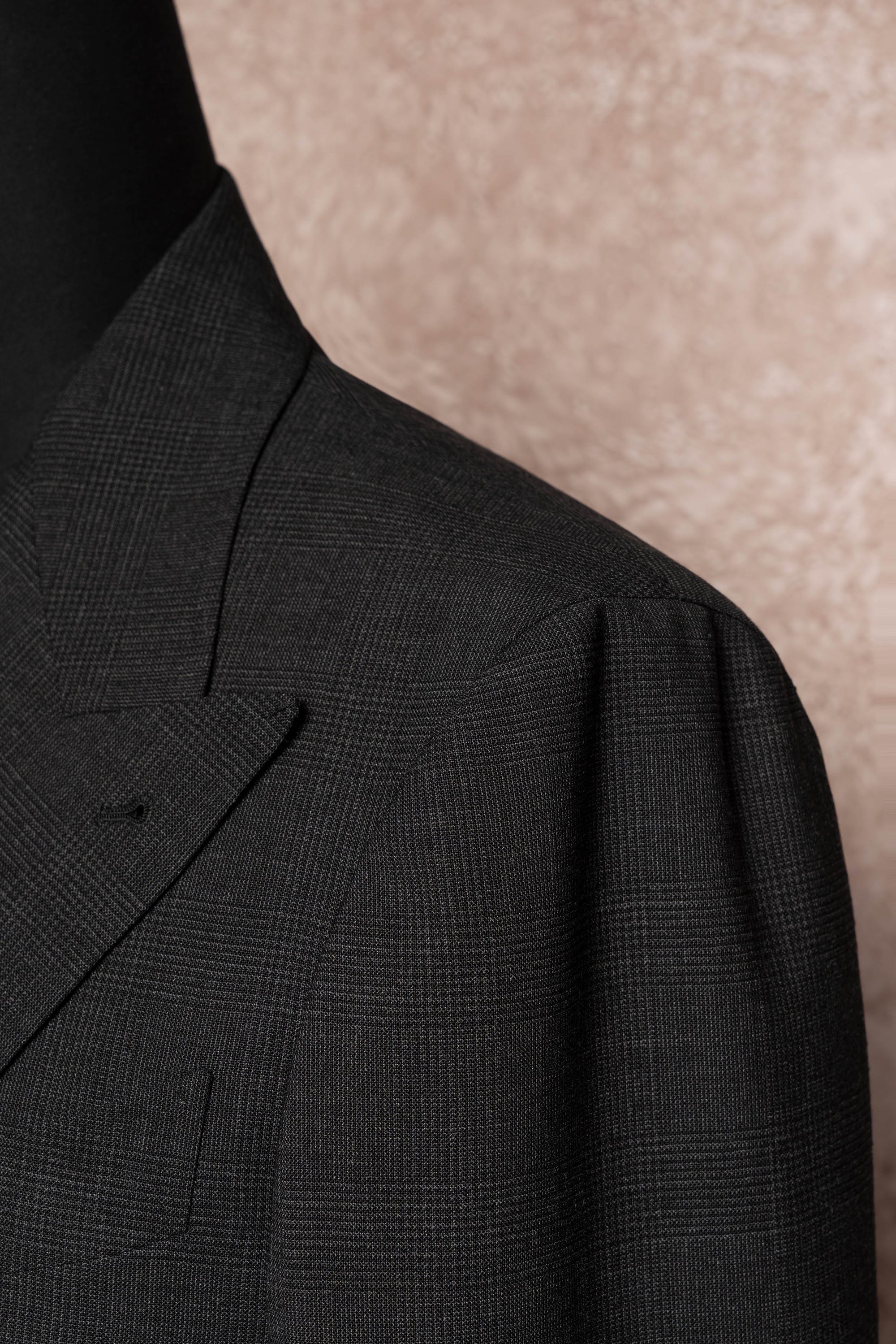 Charcoal Glen Check High Twist Suit #147