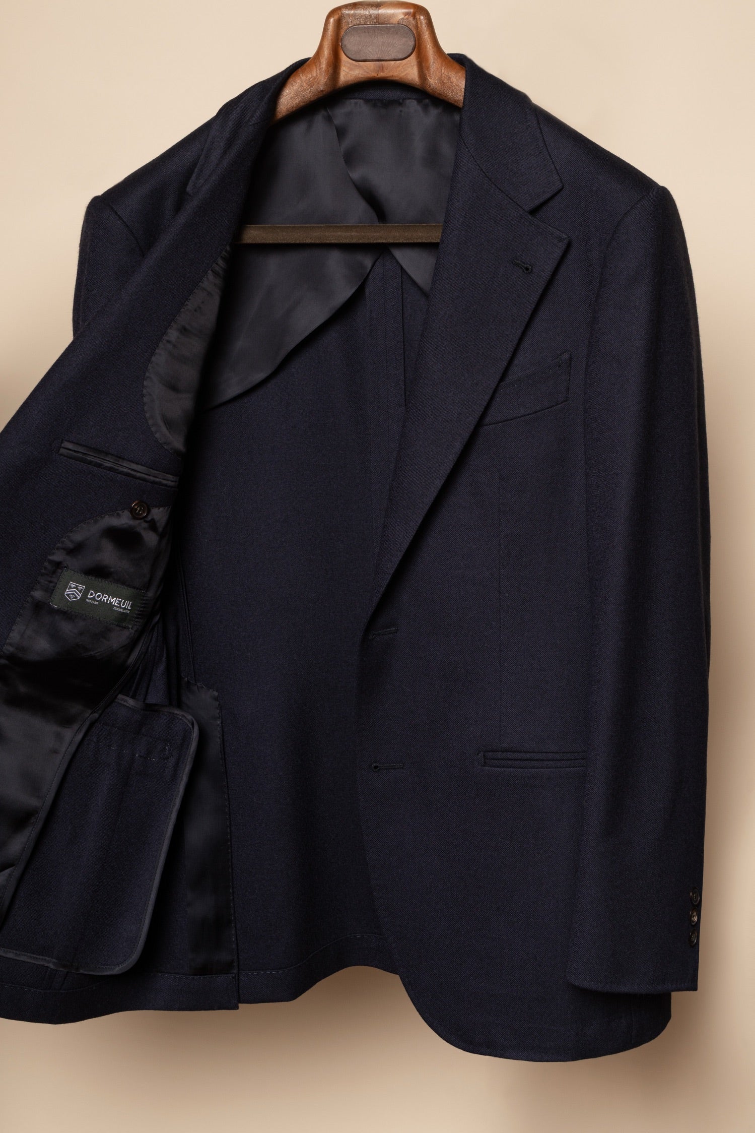 MTO Navy Twill 120s Worsted Flannel Suit #984