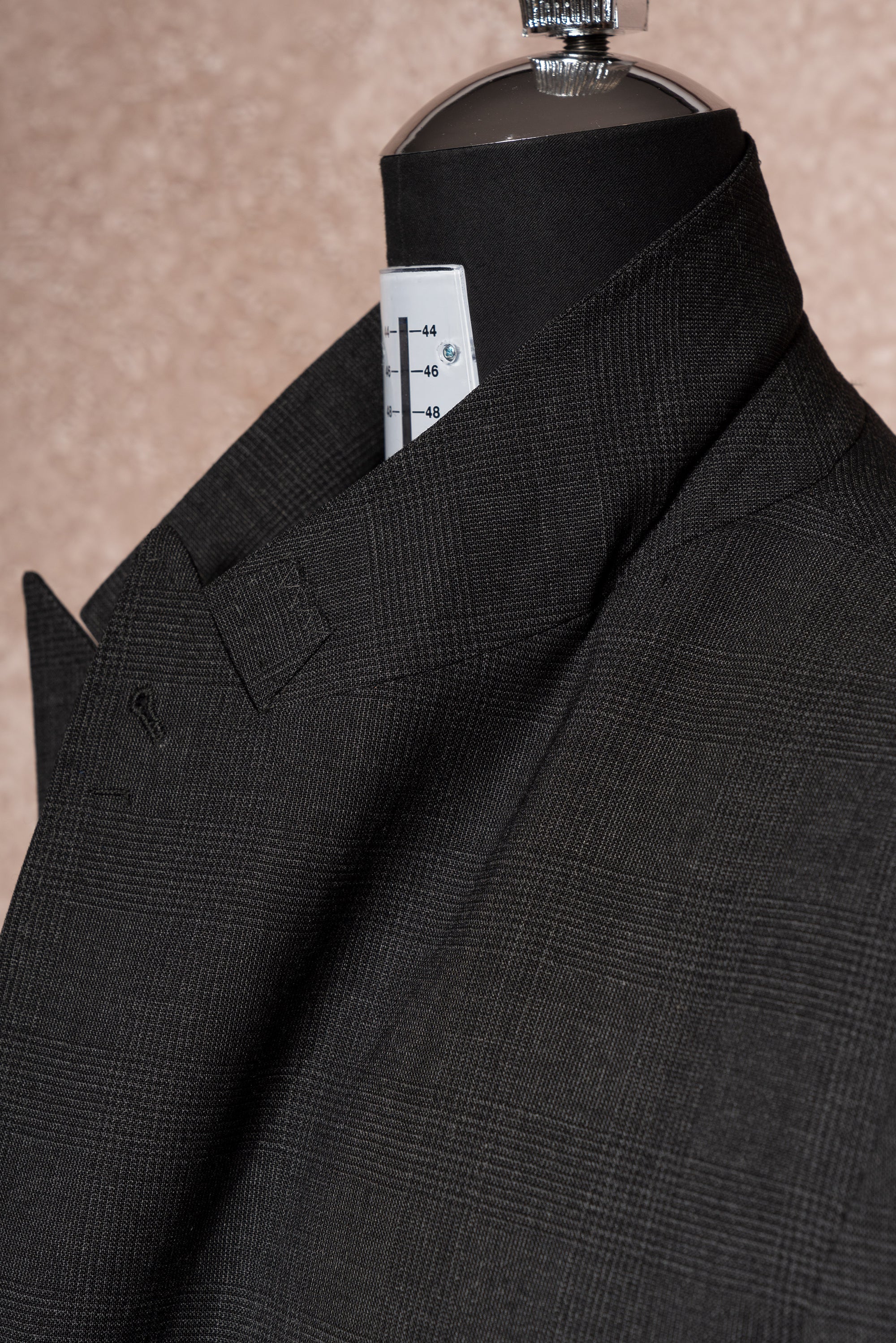 Charcoal Glen Check High Twist Suit #147