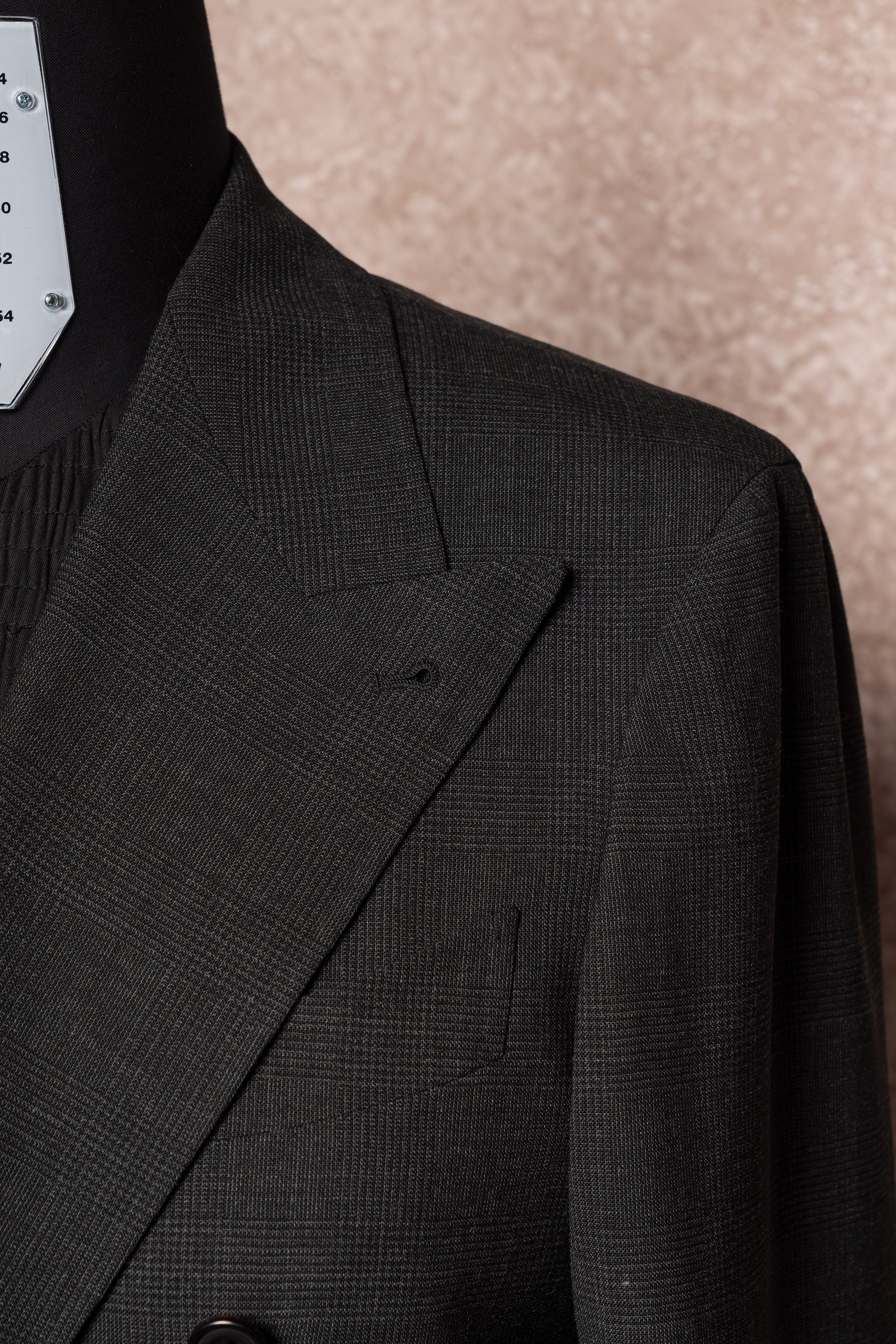 Charcoal Glen Check High Twist Suit #147