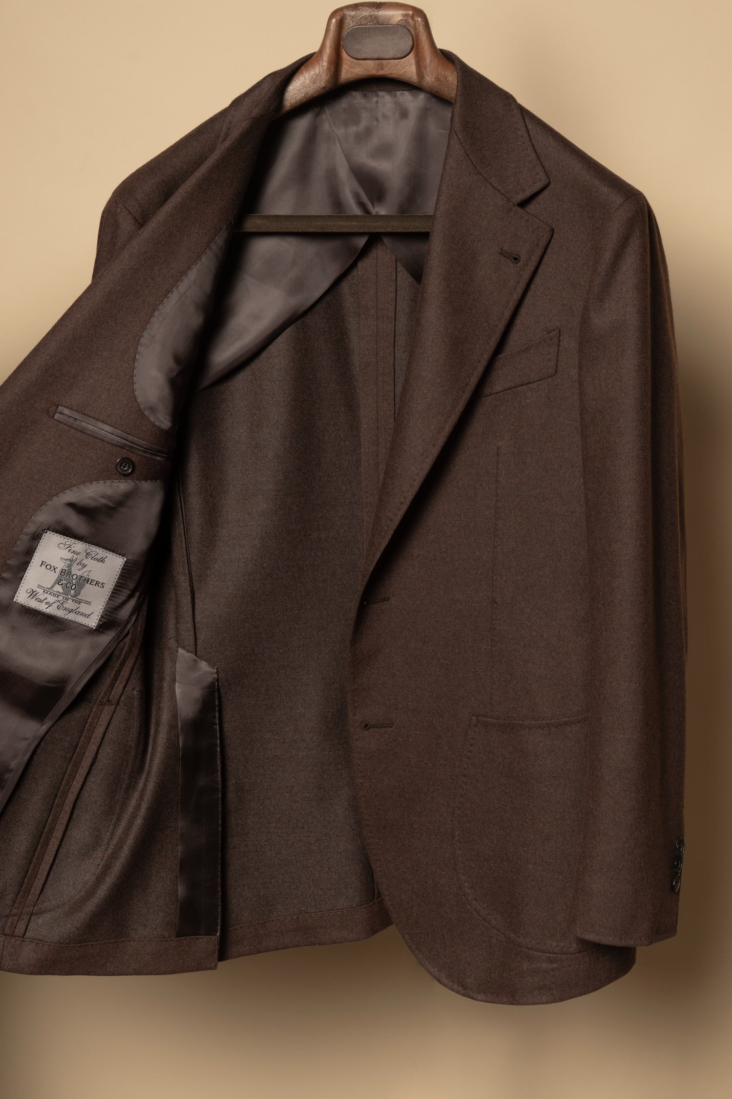 MTO Brick Red Worsted Flannel Suit #635