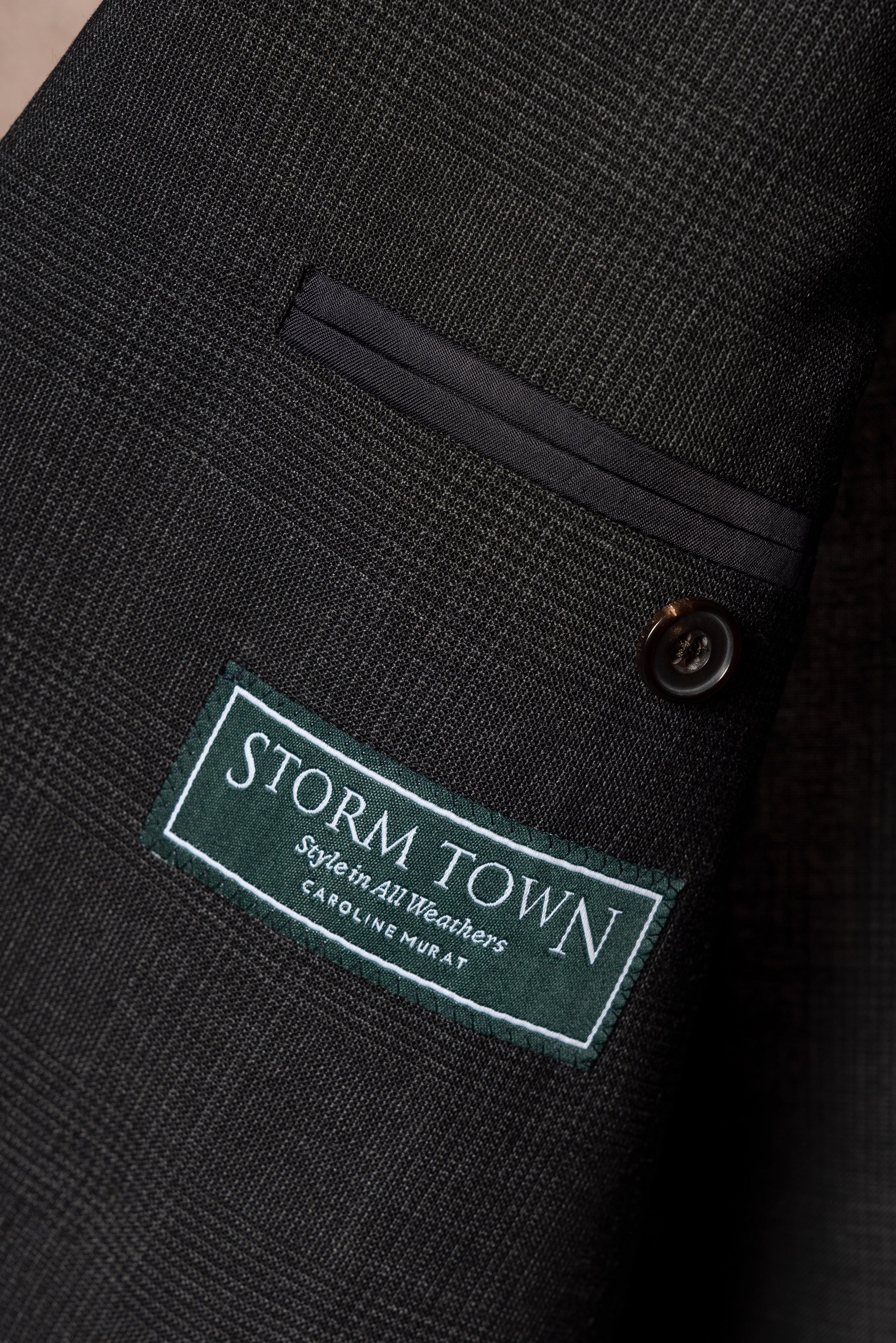Charcoal Glen Check High Twist Suit #147