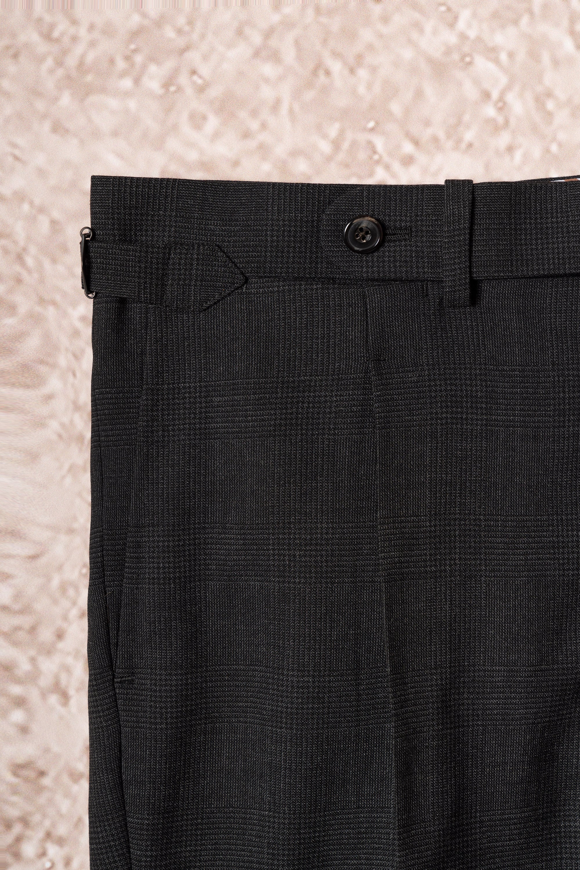 Charcoal Glen Check High Twist Suit #147