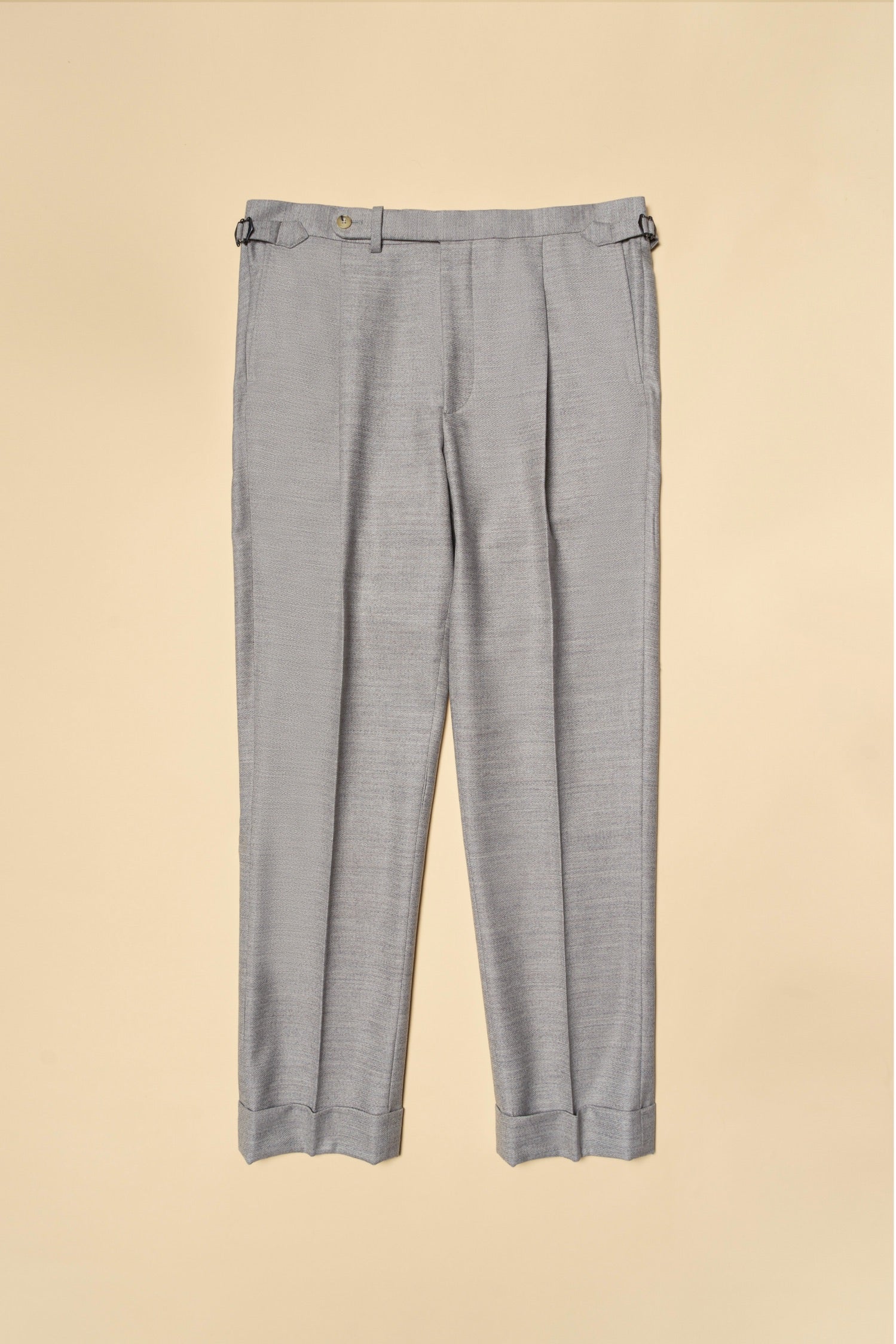 Melange Grey 120s Flannel Suit #899