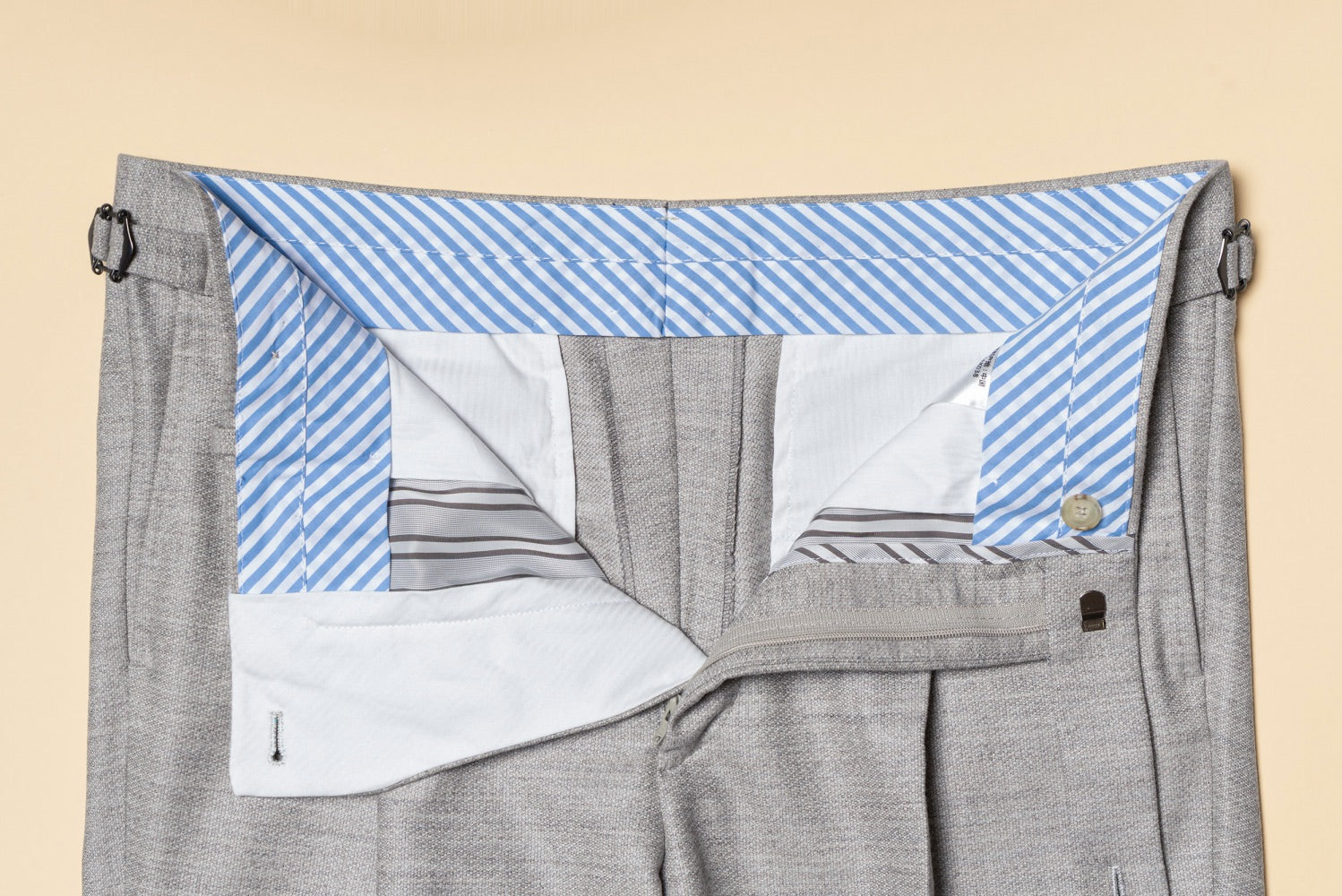 Melange Grey 120s Flannel Suit #899