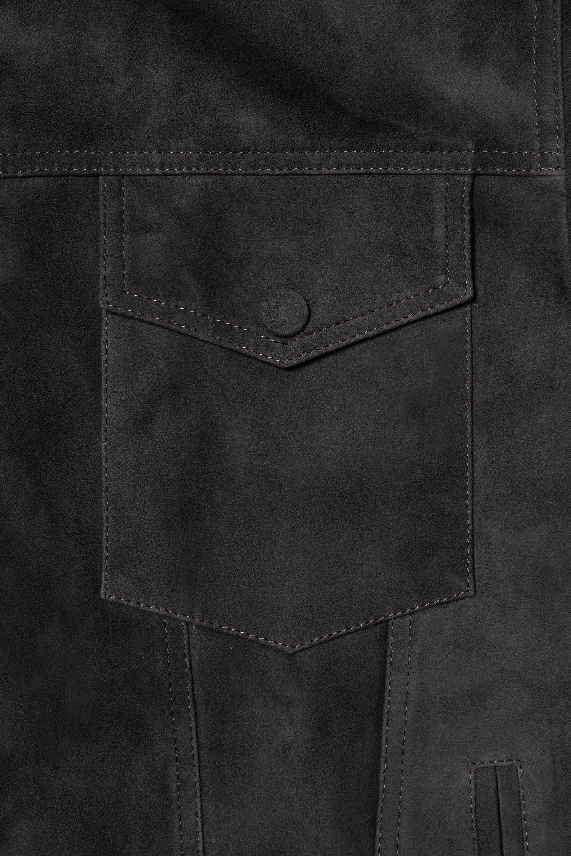 Basalt Sheepskin Suede Blouson Jacket