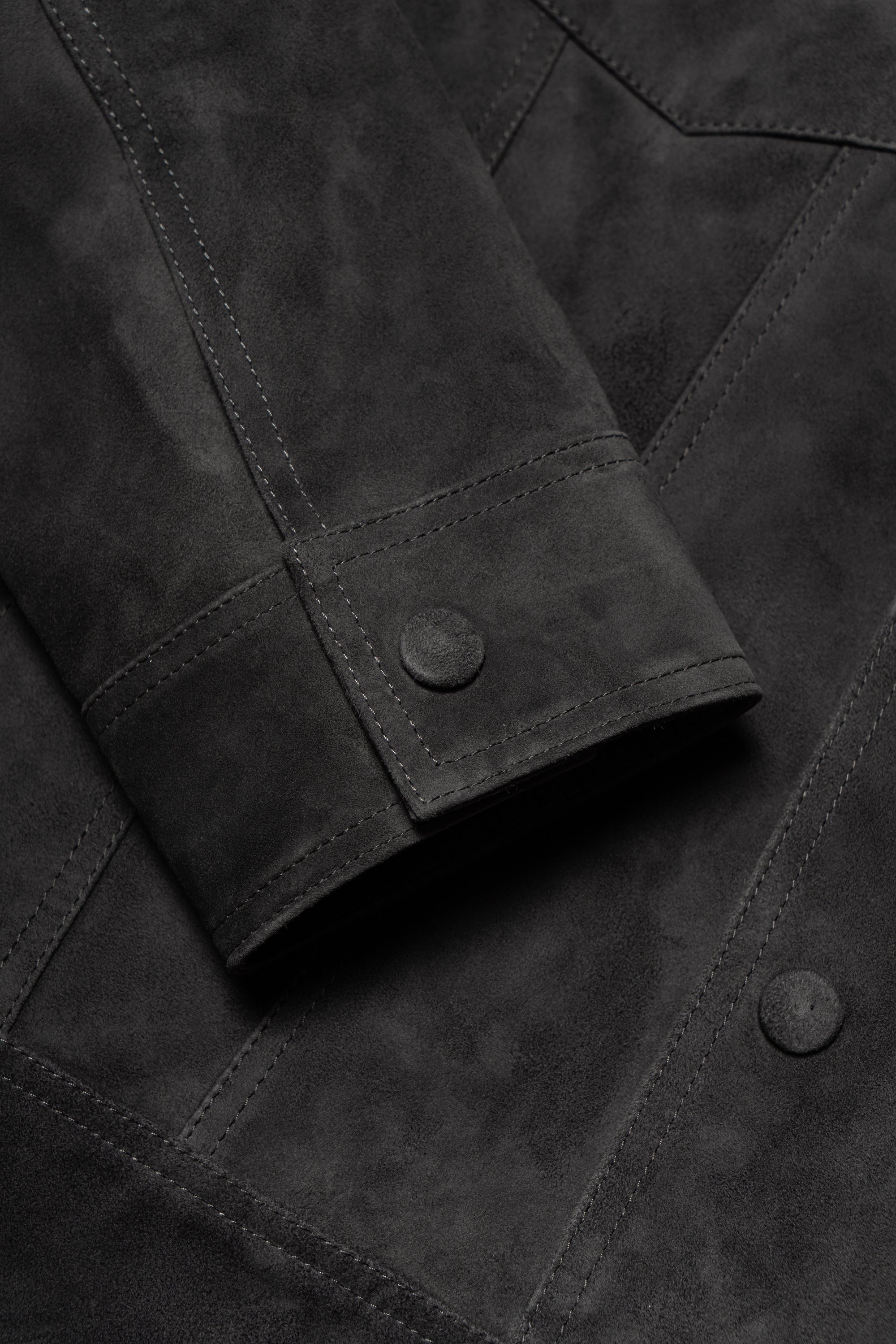 Basalt Sheepskin Suede Blouson Jacket