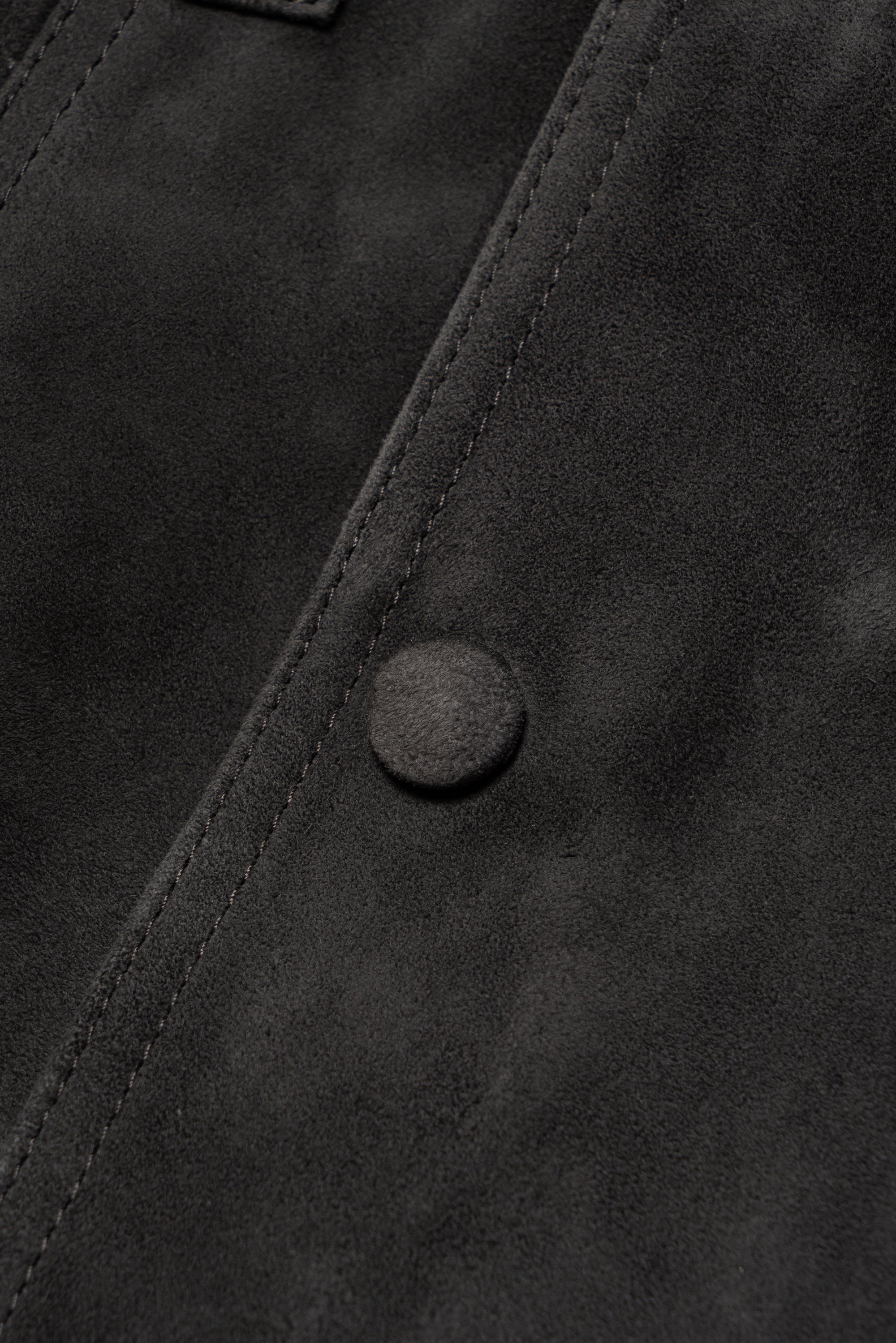 Basalt Sheepskin Suede Blouson Jacket
