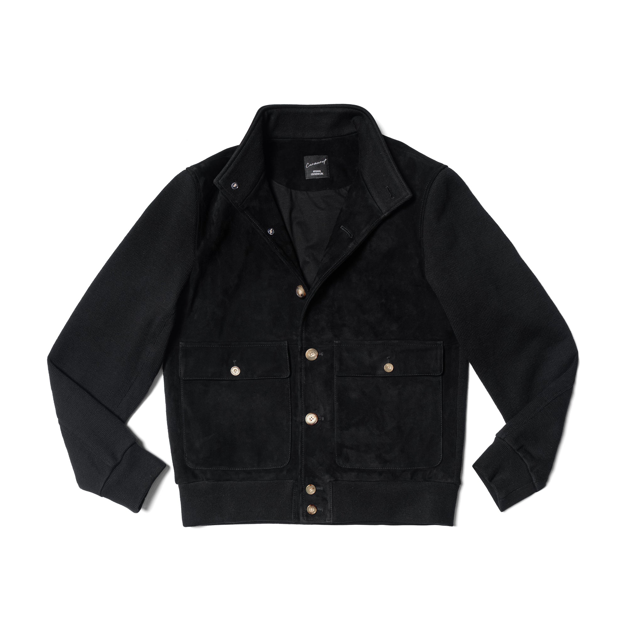 Black Sheepskin Cotton Blending A1 Jacket