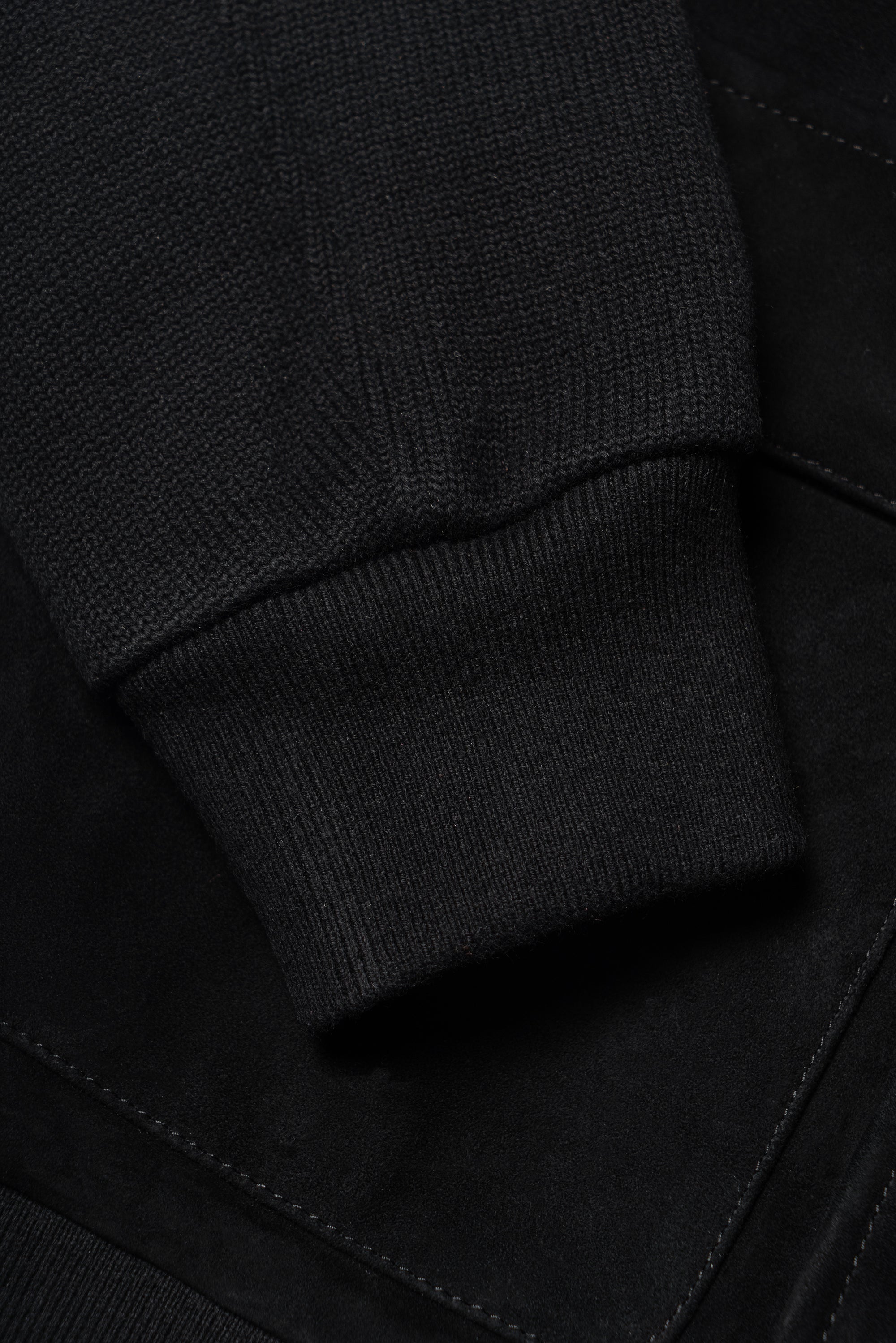 Black Sheepskin Cotton Blending A1 Jacket