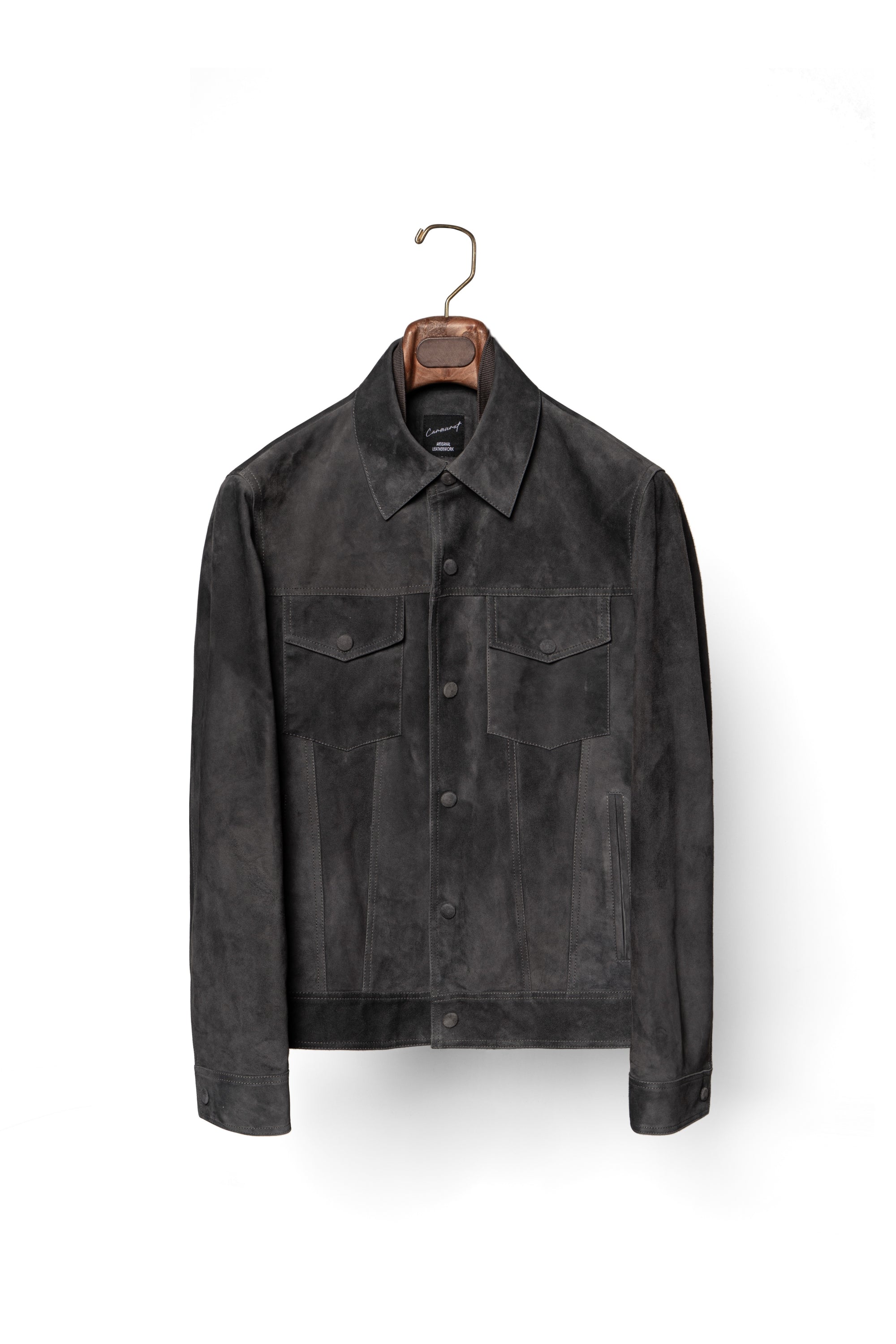 Basalt Sheepskin Suede Blouson Jacket