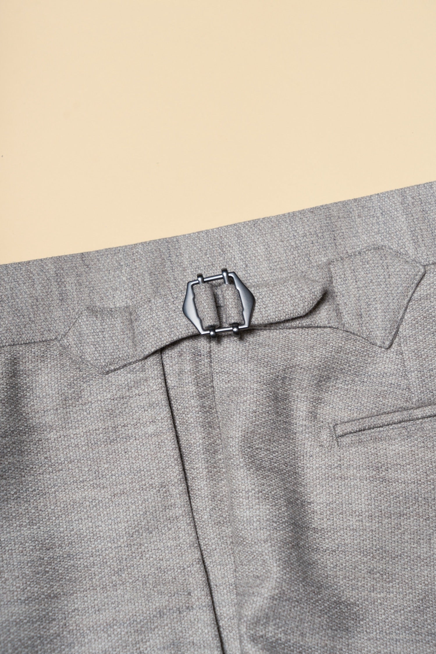 Melange Grey 120s Flannel Suit #899