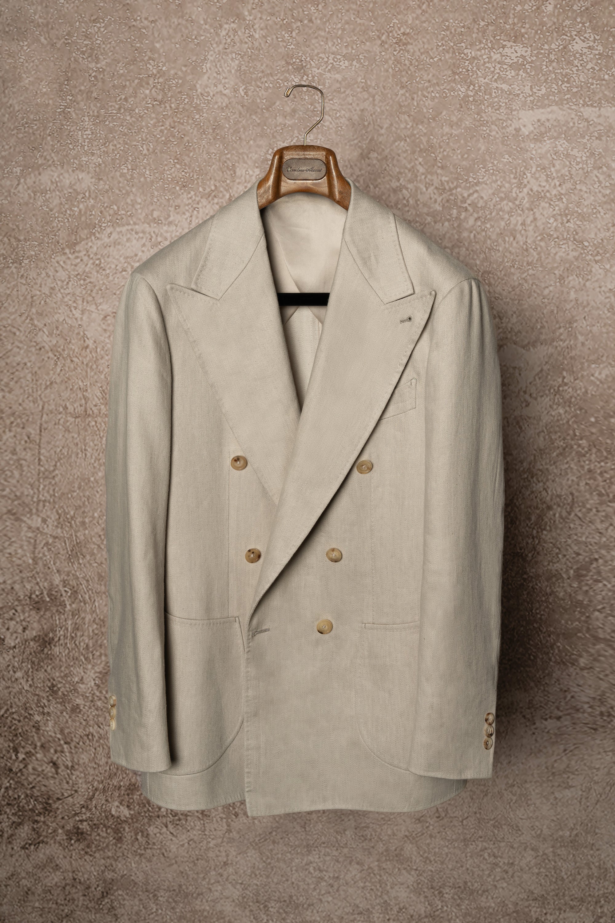 Stone Wool Linen Twill Suit #121