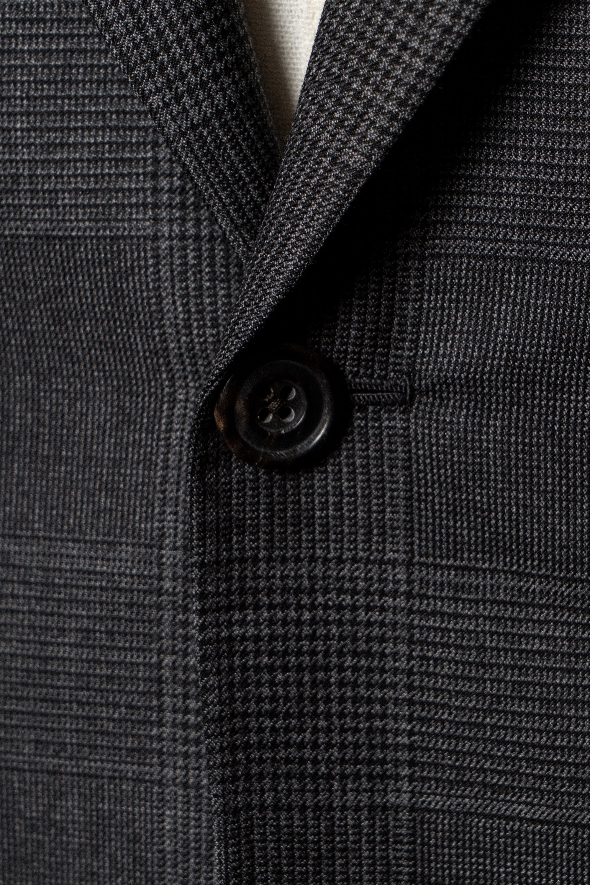 MTO Dark Grey Glen Check 130s Wool Suit #420