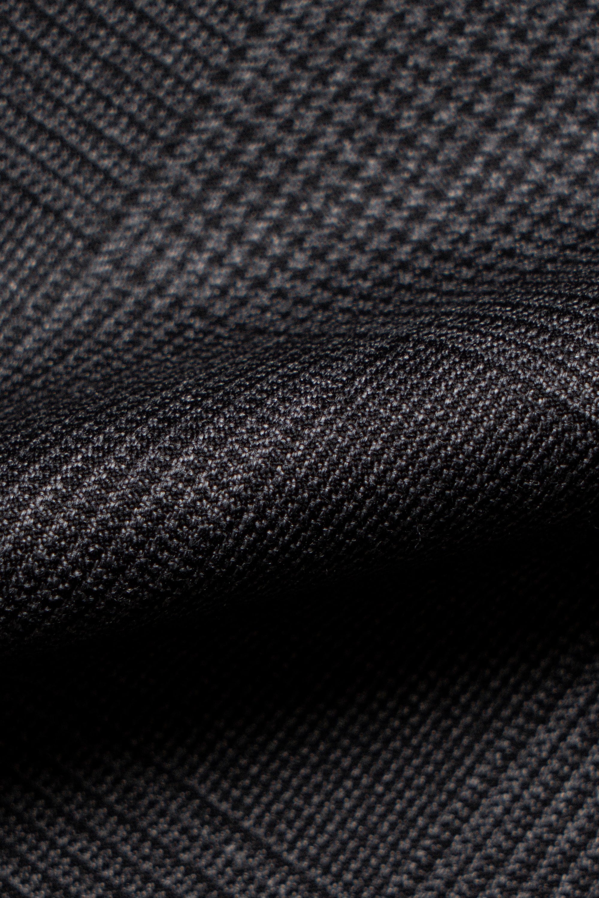 MTO Dark Grey Glen Check 130s Wool Suit #420