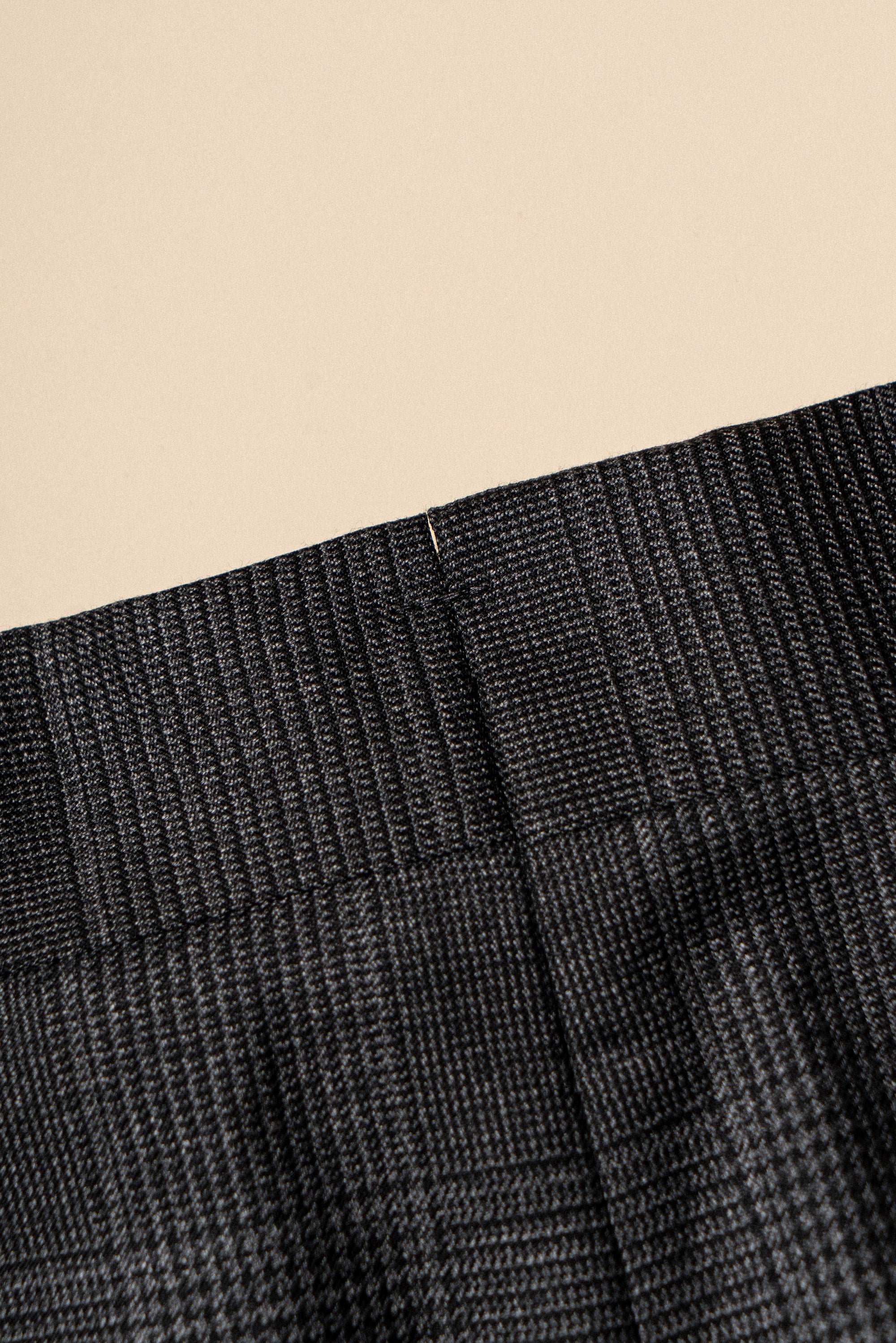 MTO Dark Grey Glen Check 130s Wool Suit #420