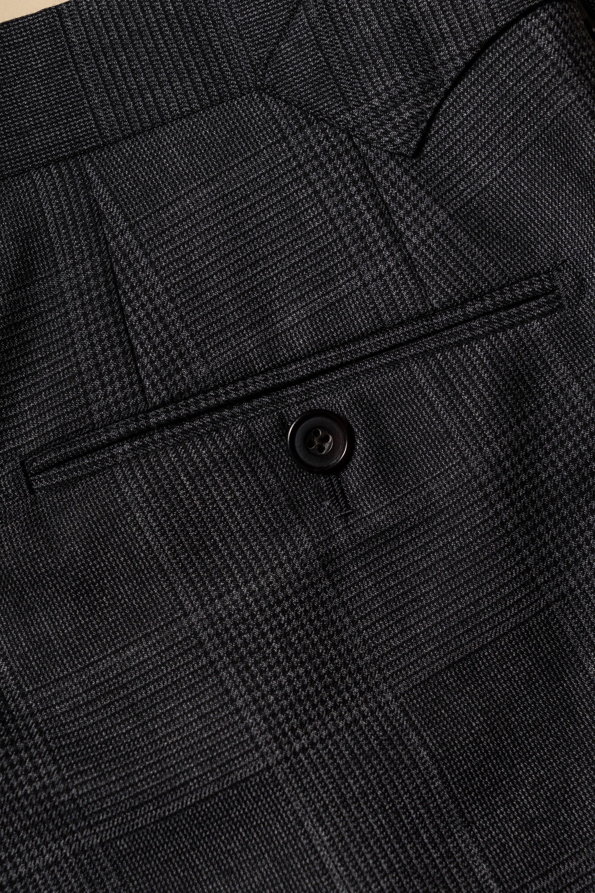 MTO Dark Grey Glen Check 130s Wool Suit #420