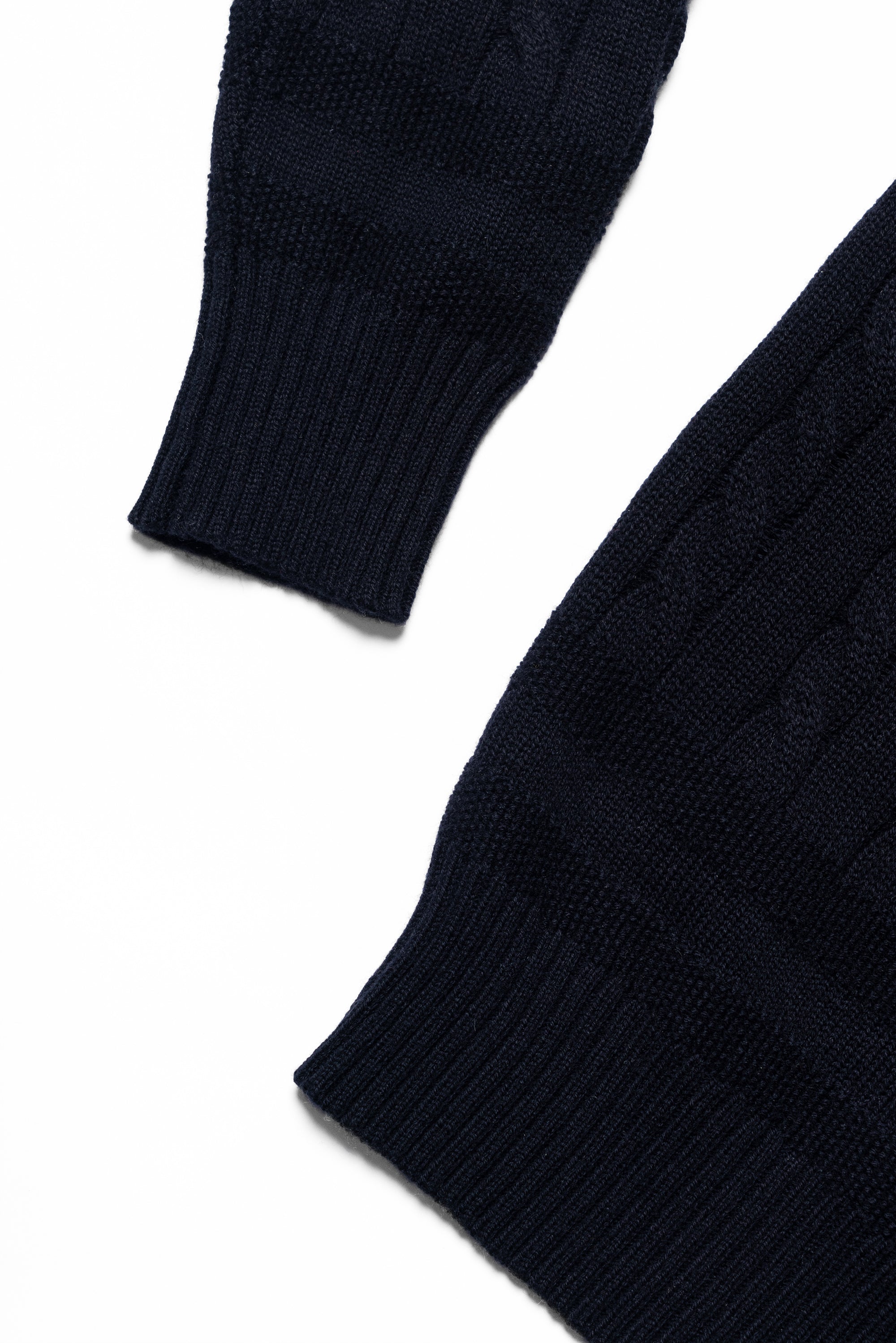 Navy / Ginger / Beige Crew Neck Cable Knit Jumper