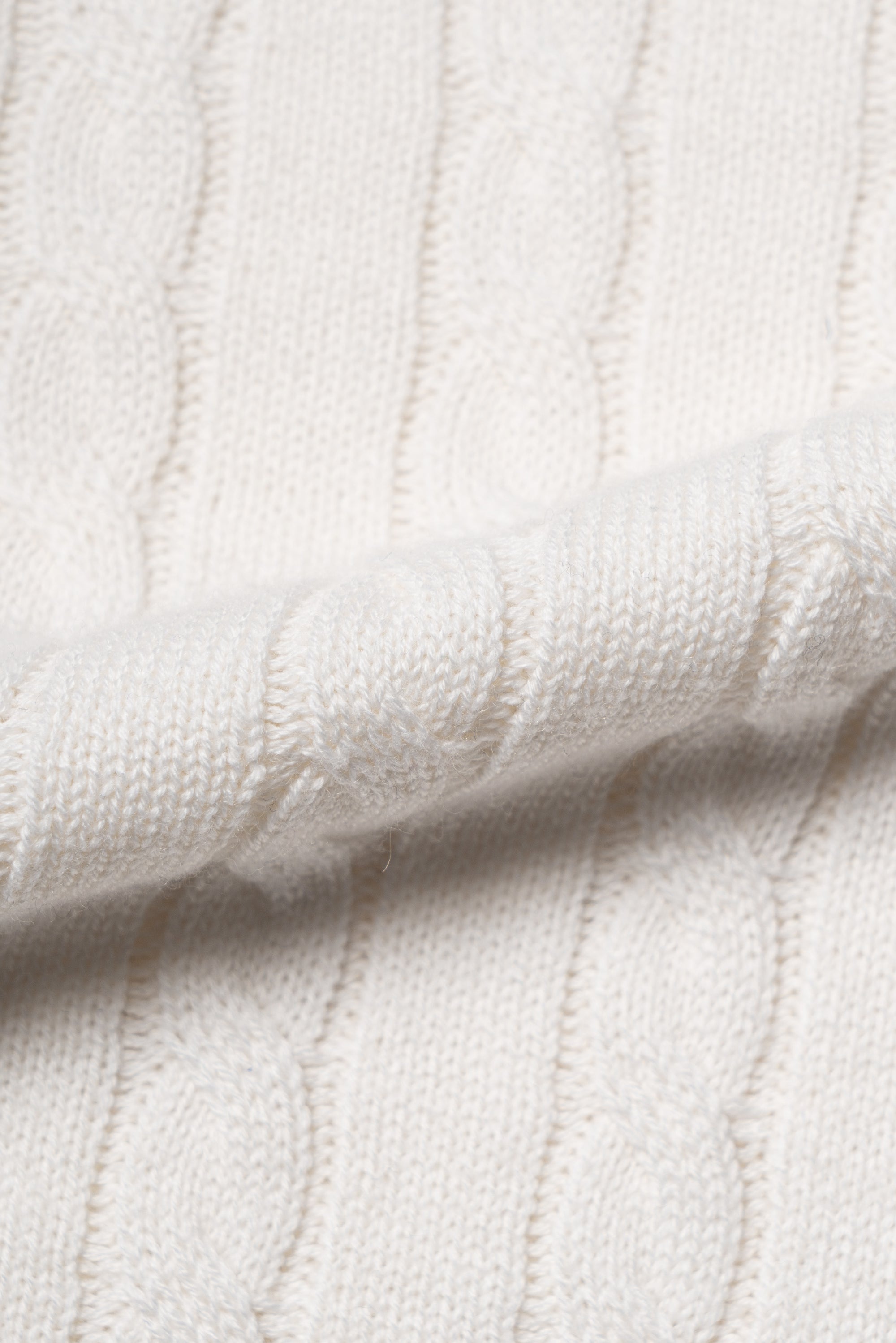 Navy / Ginger / Beige Crew Neck Cable Knit Jumper