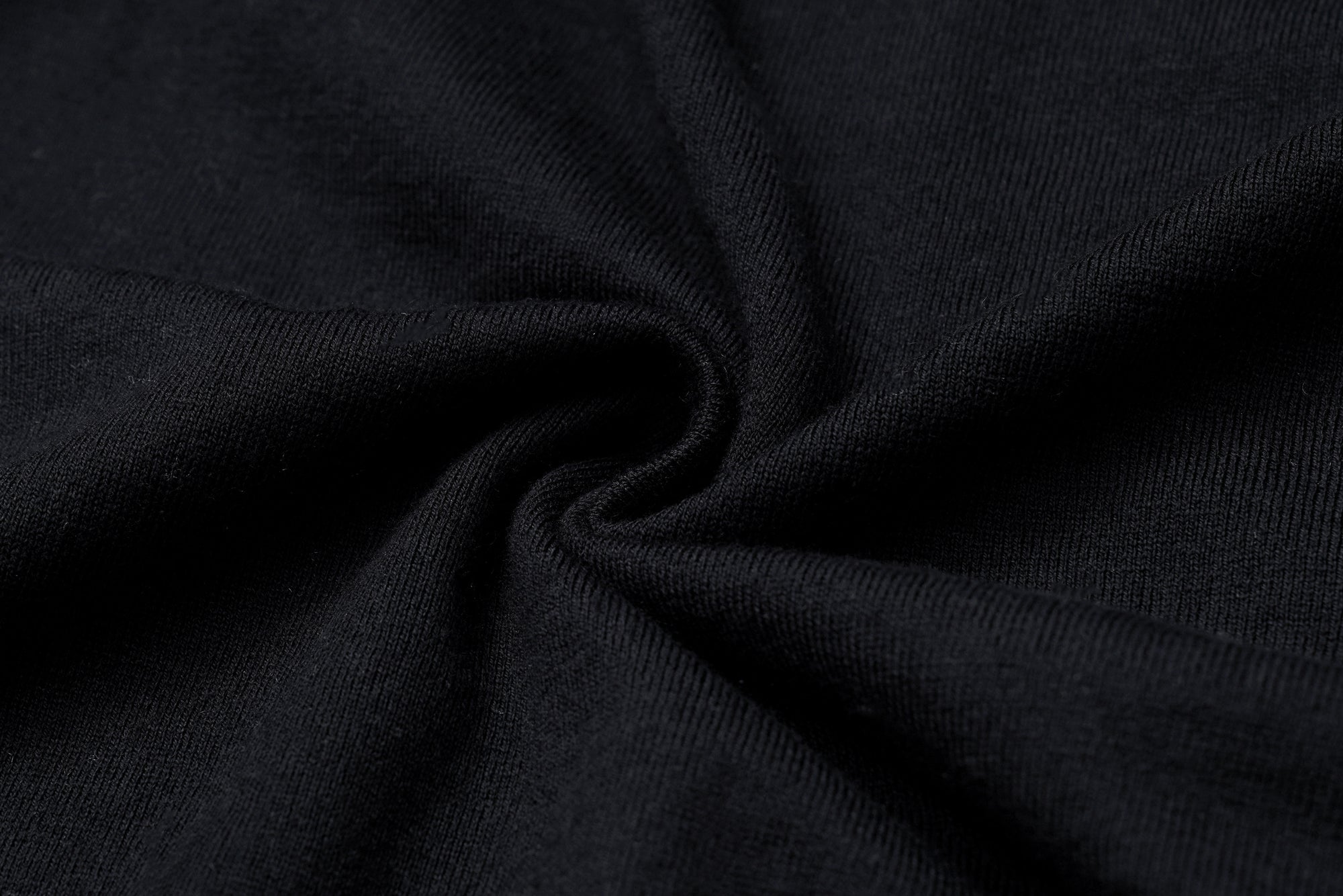 Black Long Sleeve Crew Neck Jumper
