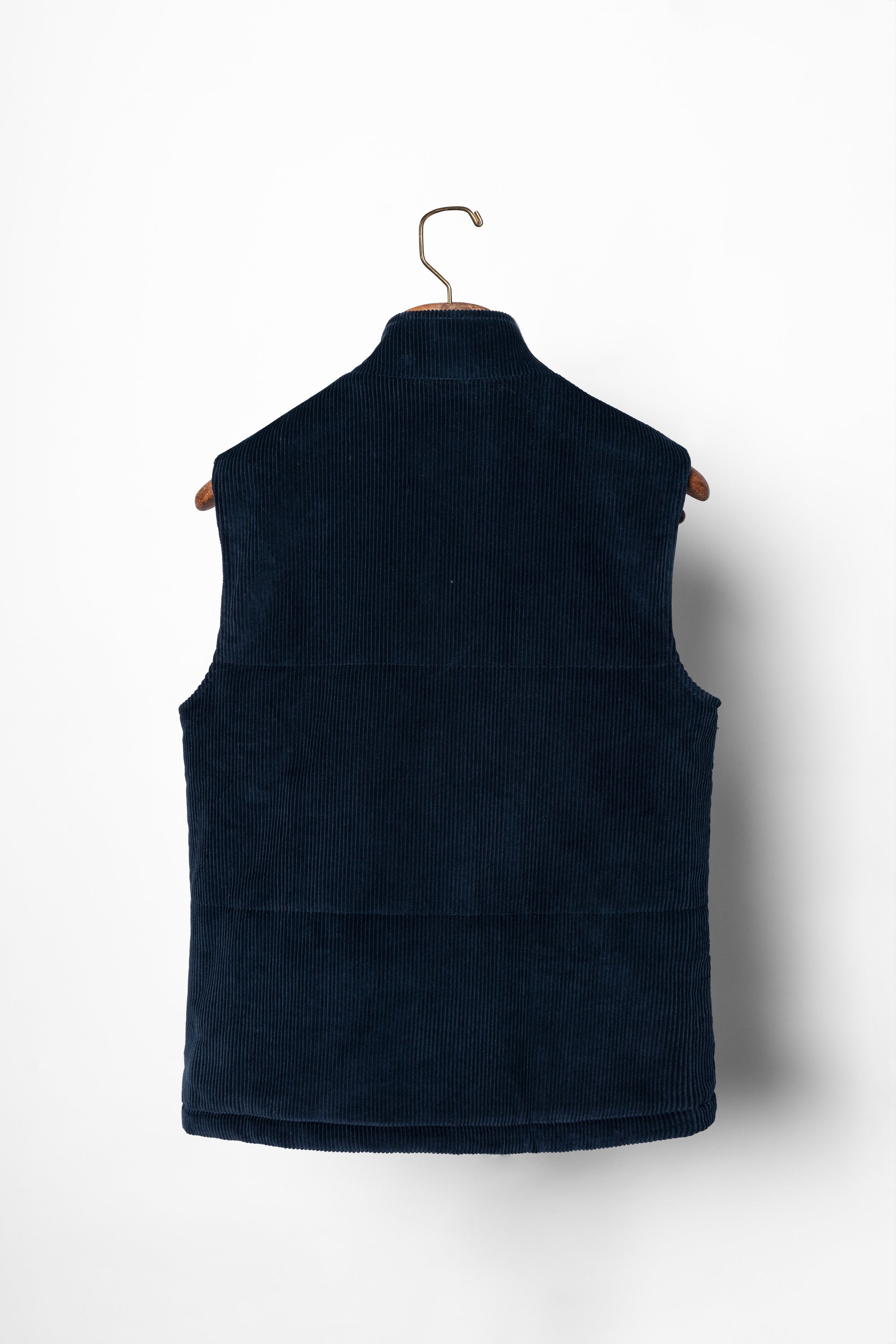 Navy Cotton Corduroy Gilet #171