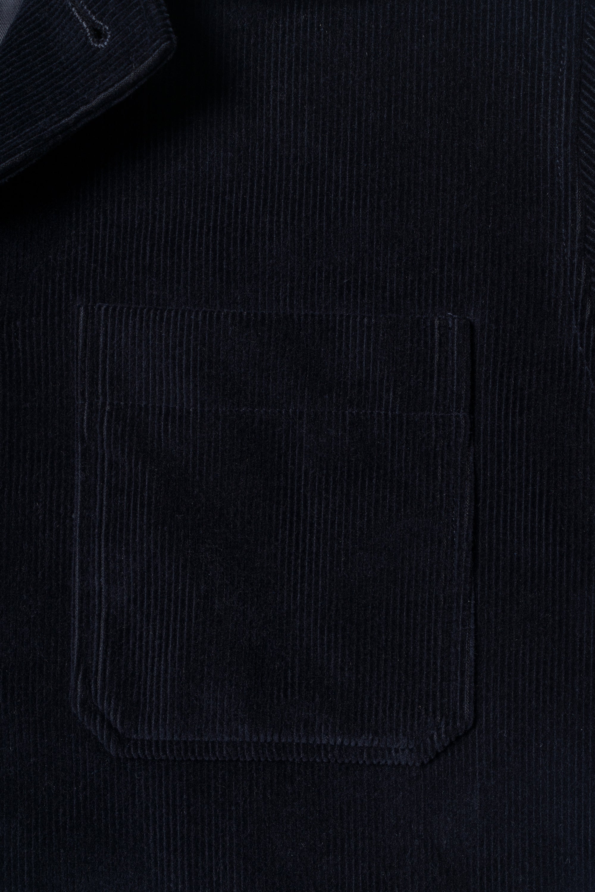 Navy Corduroy Cotton Wool Chore Jacket