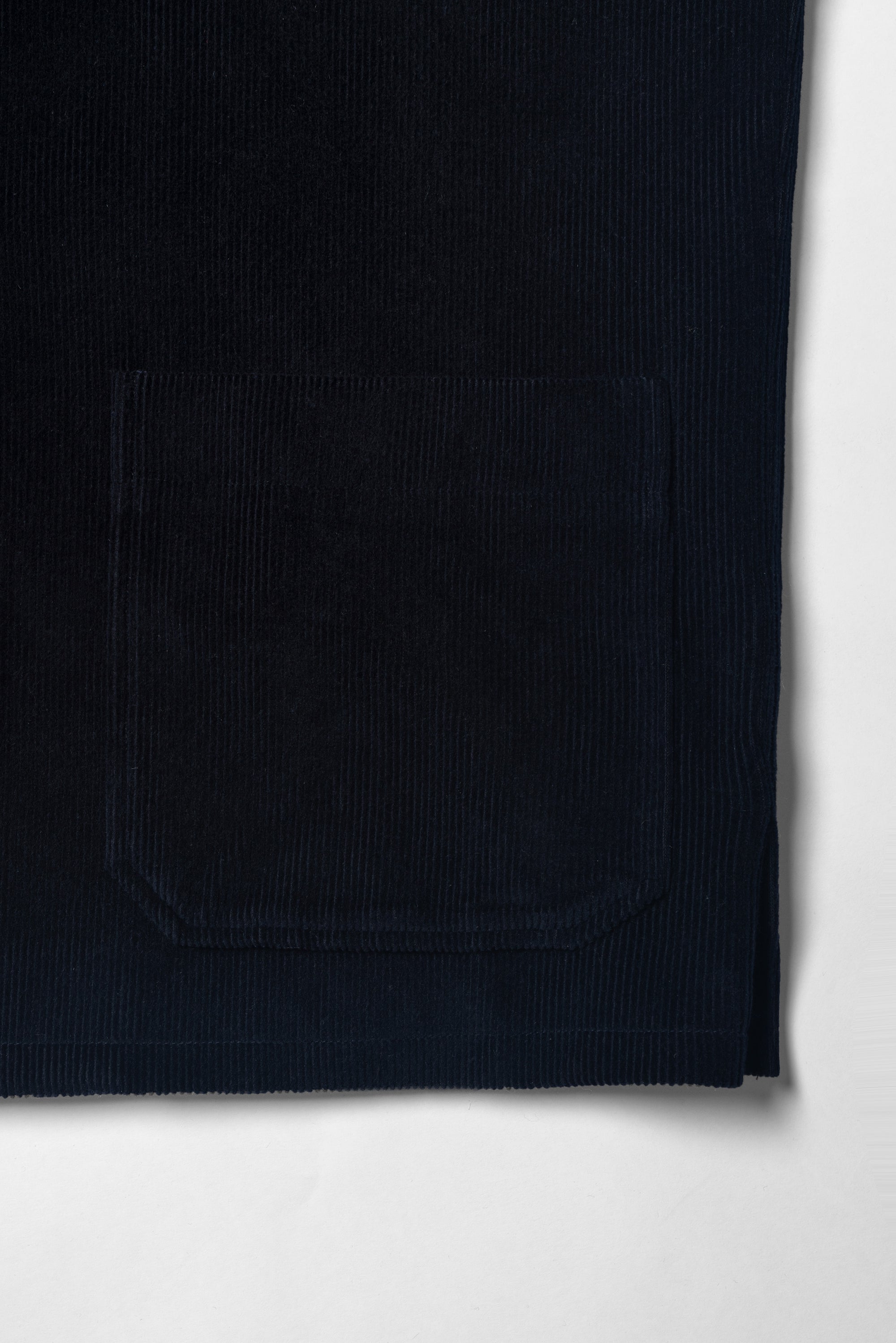 Navy Corduroy Cotton Wool Chore Jacket