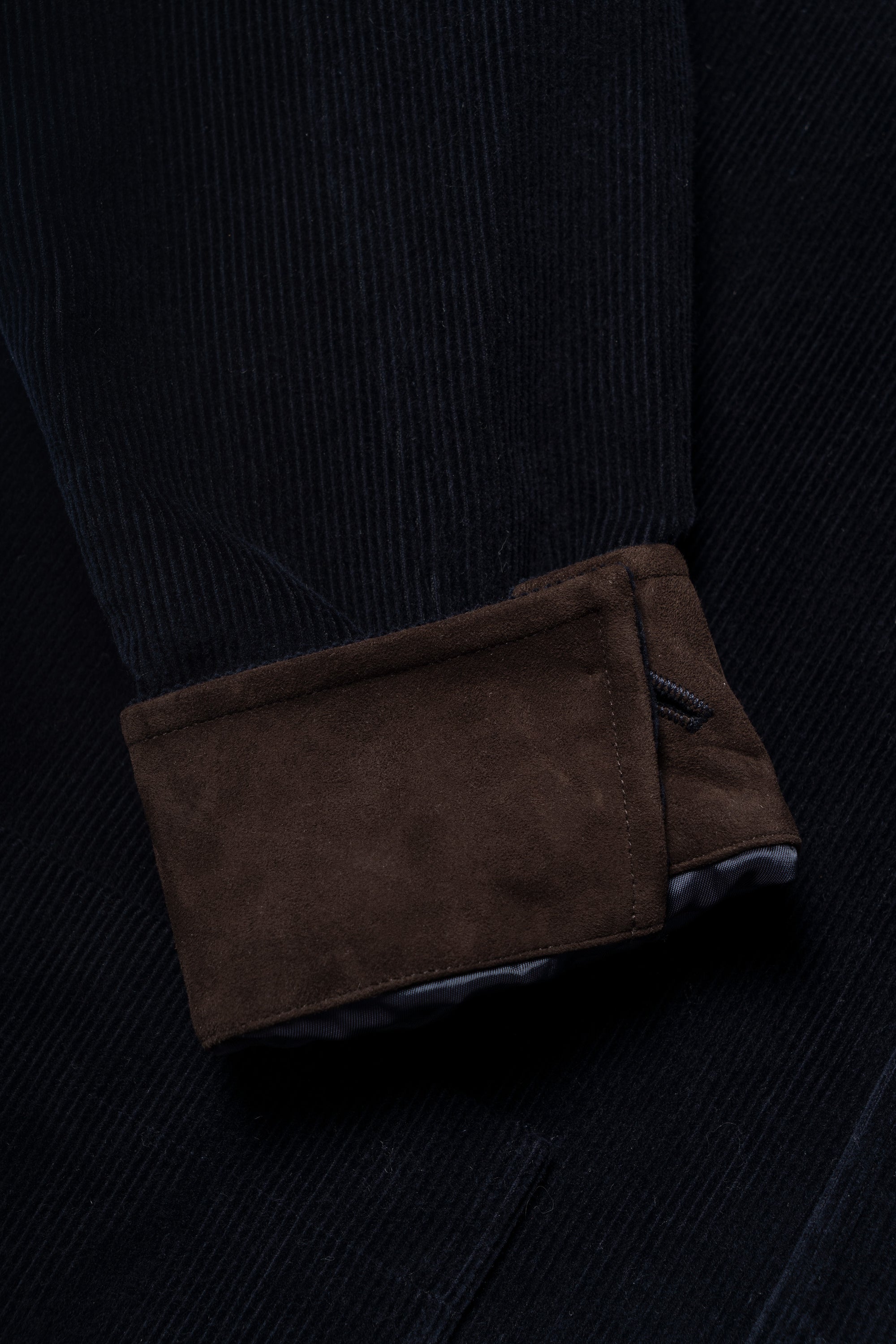 Navy Corduroy Cotton Wool Chore Jacket