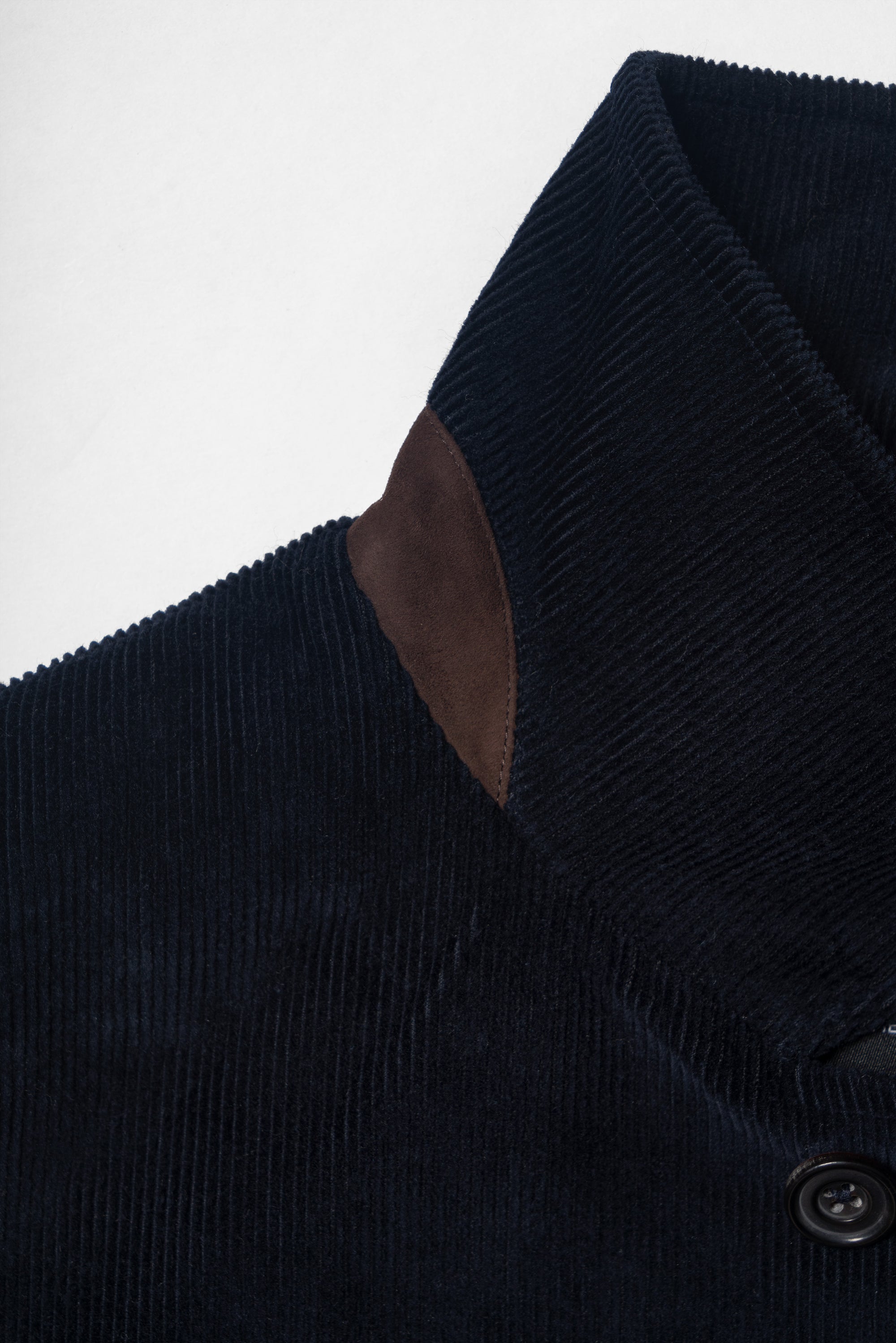 Navy Corduroy Cotton Wool Chore Jacket