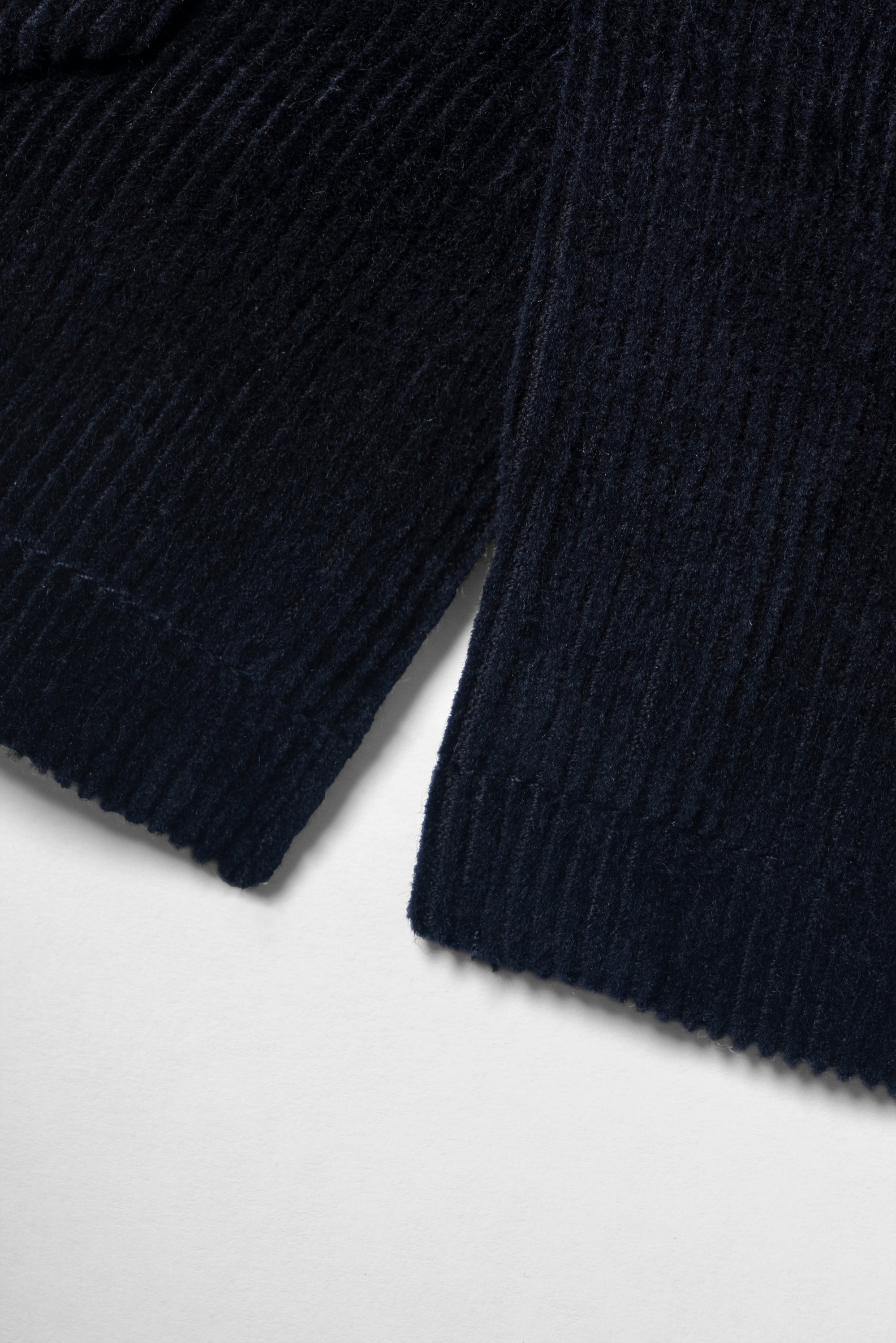 Navy Corduroy Cotton Wool Chore Jacket