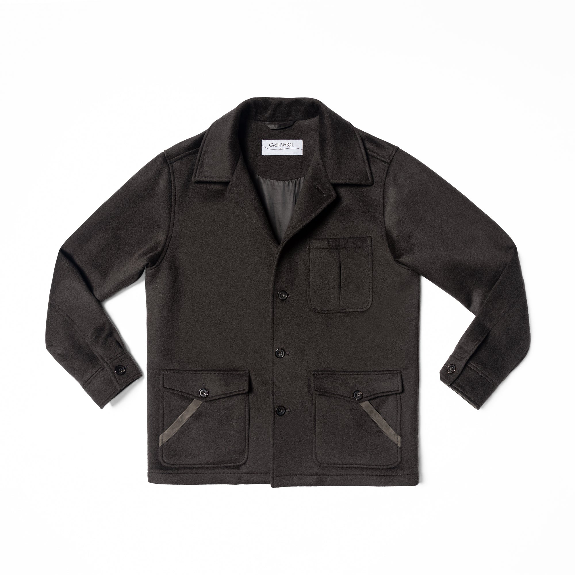 Chocolate Wool Chore Jacket