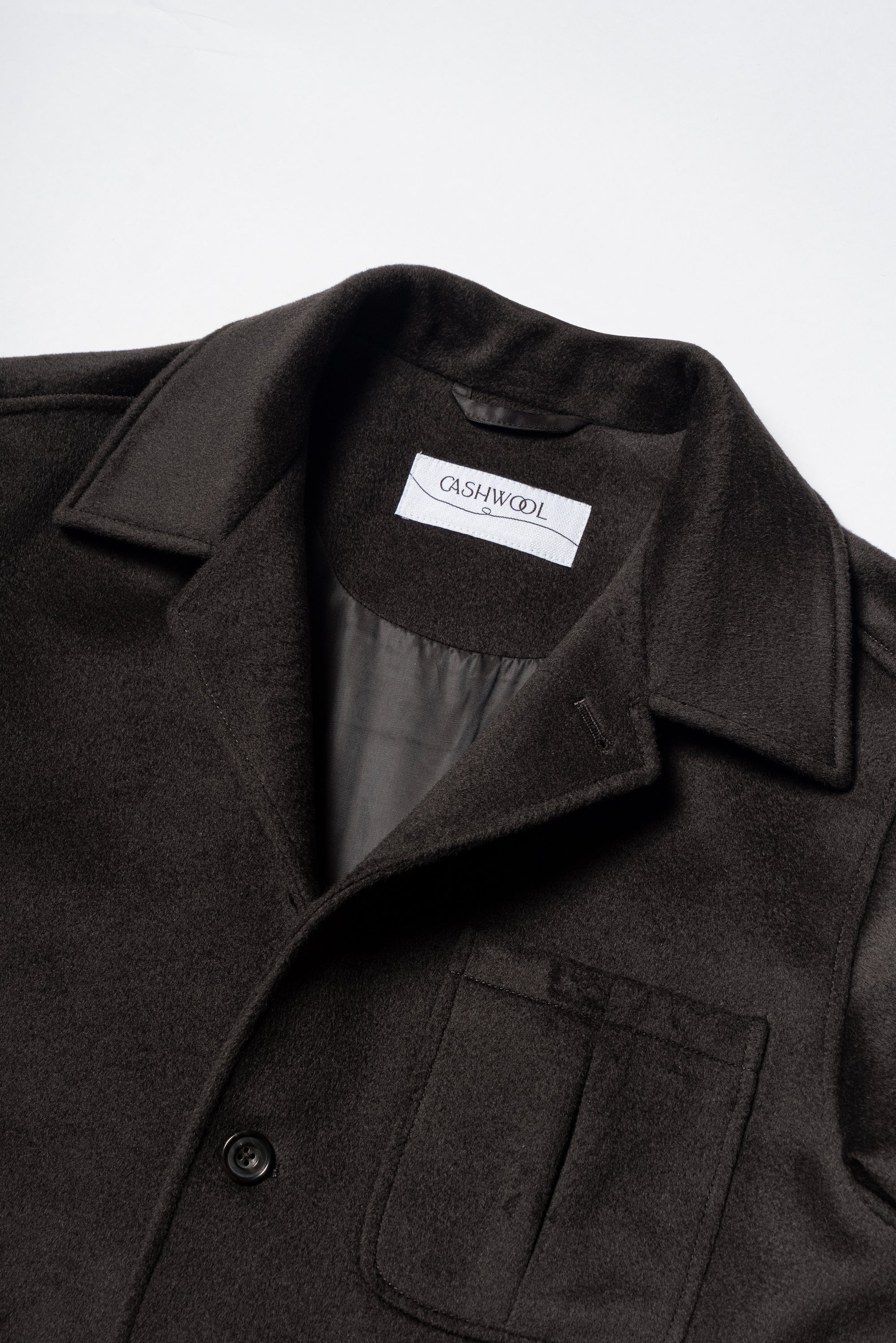 Chocolate Wool Chore Jacket