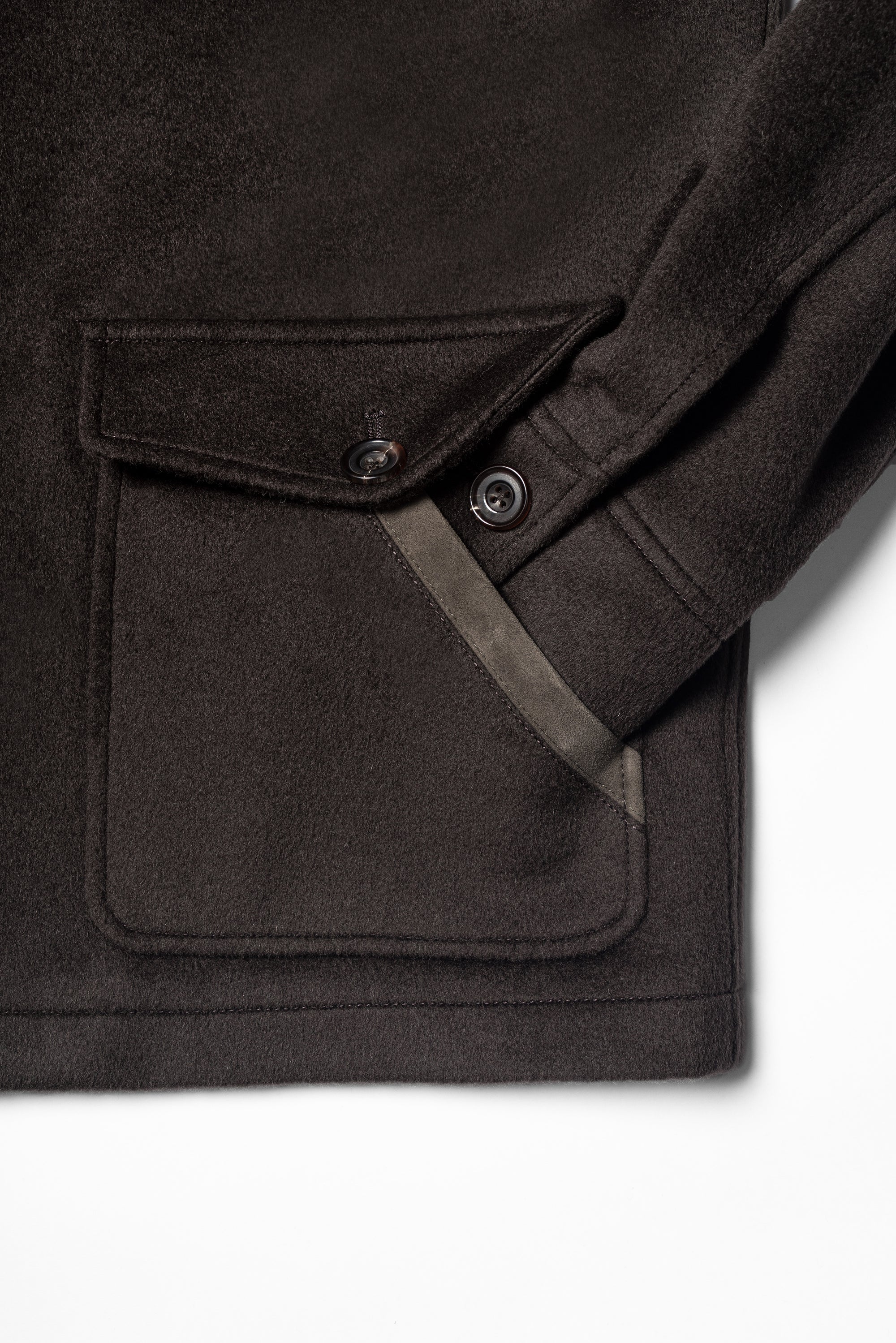 Chocolate Wool Chore Jacket