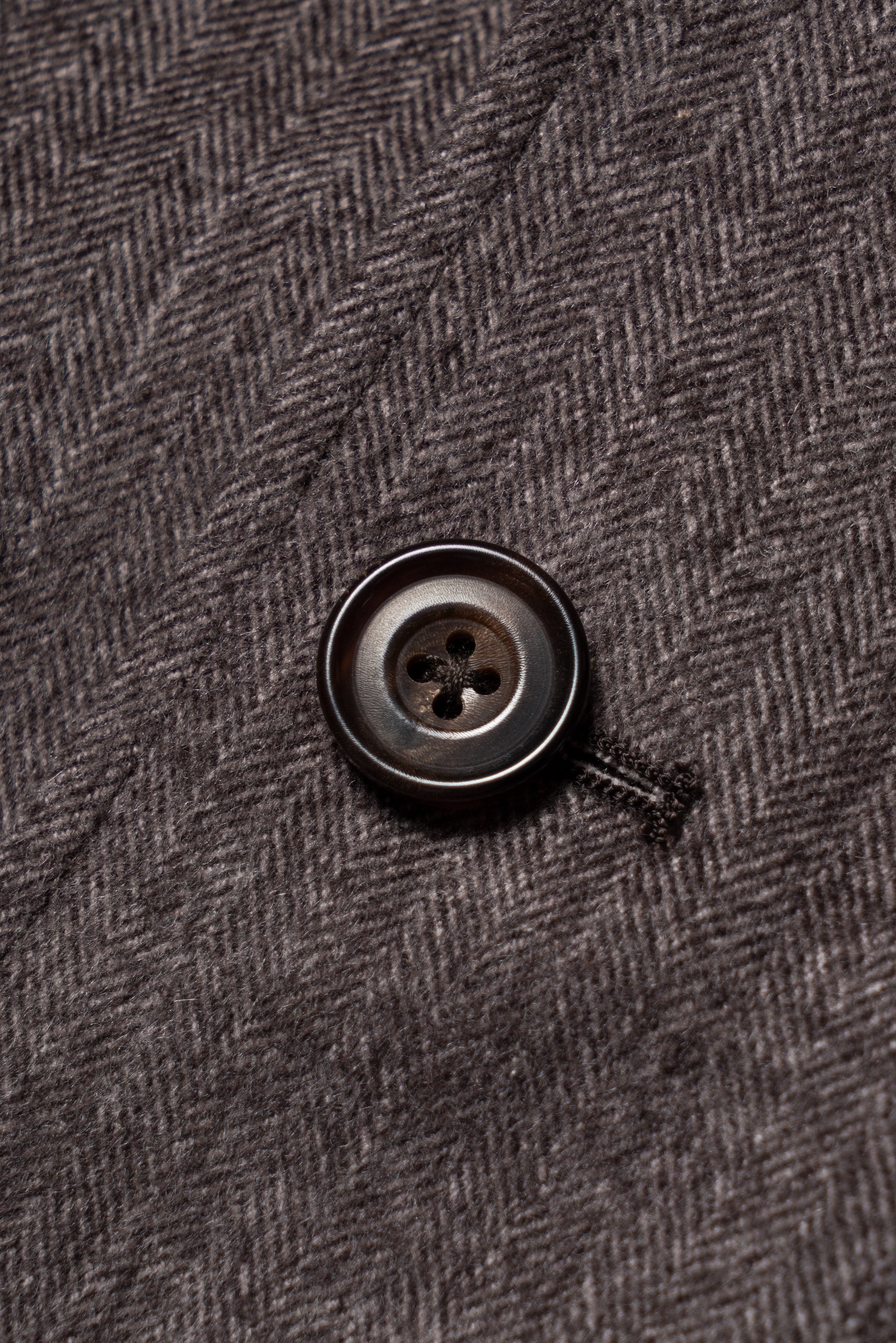 Taupe Herringbone Silk Wool Teba Jacket #221