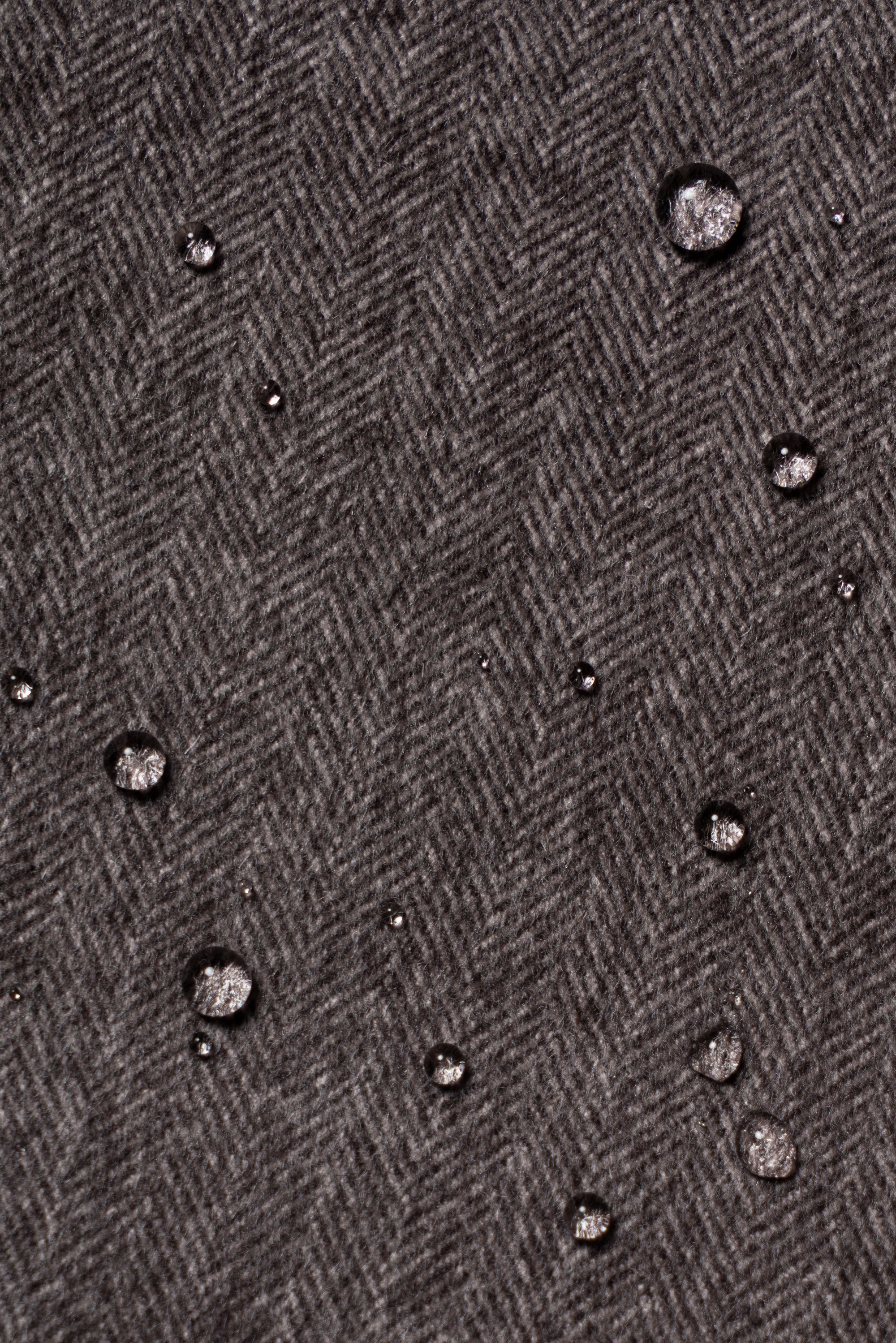 Taupe Herringbone Silk Wool Teba Jacket #221