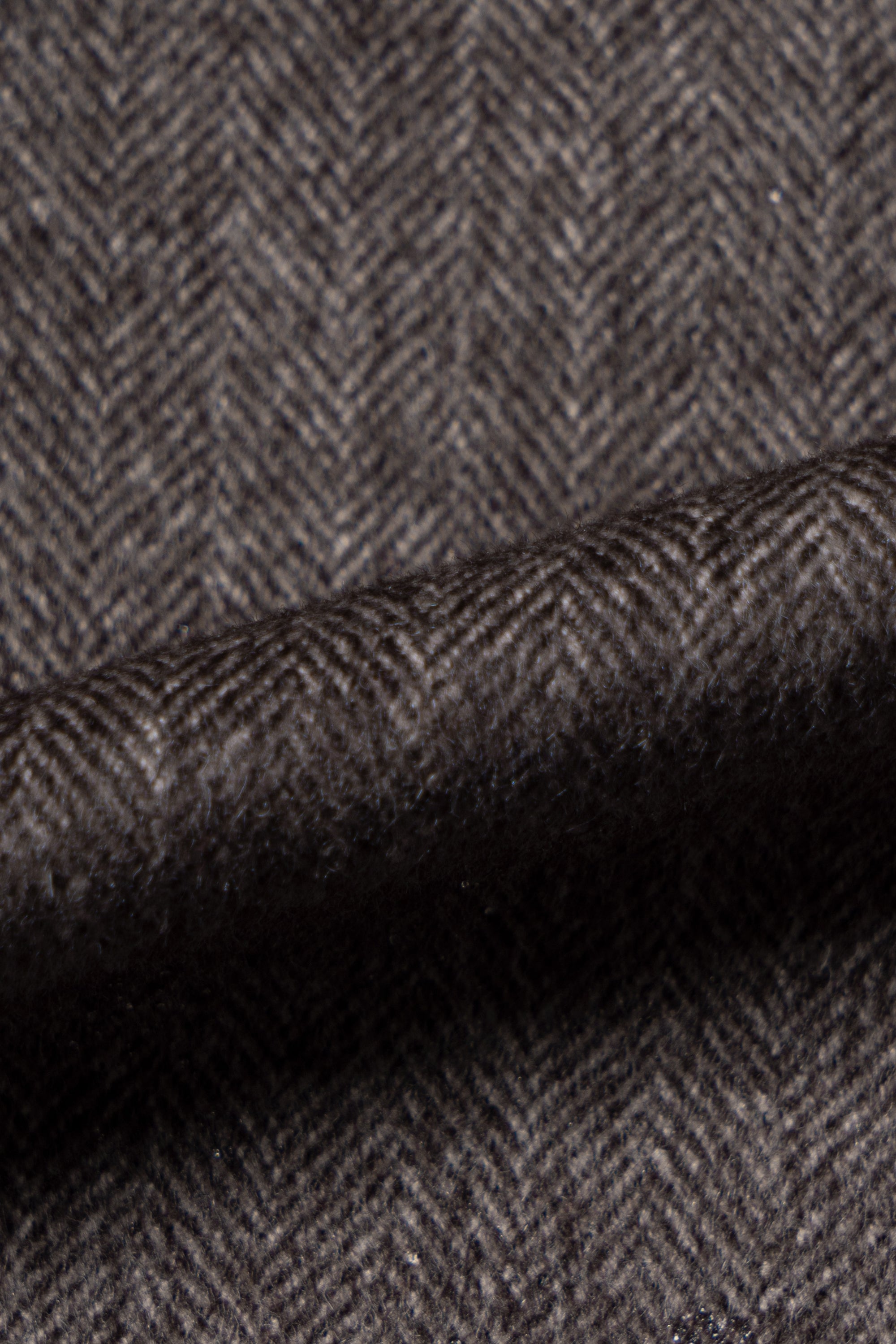 Taupe Herringbone Silk Wool Teba Jacket #221