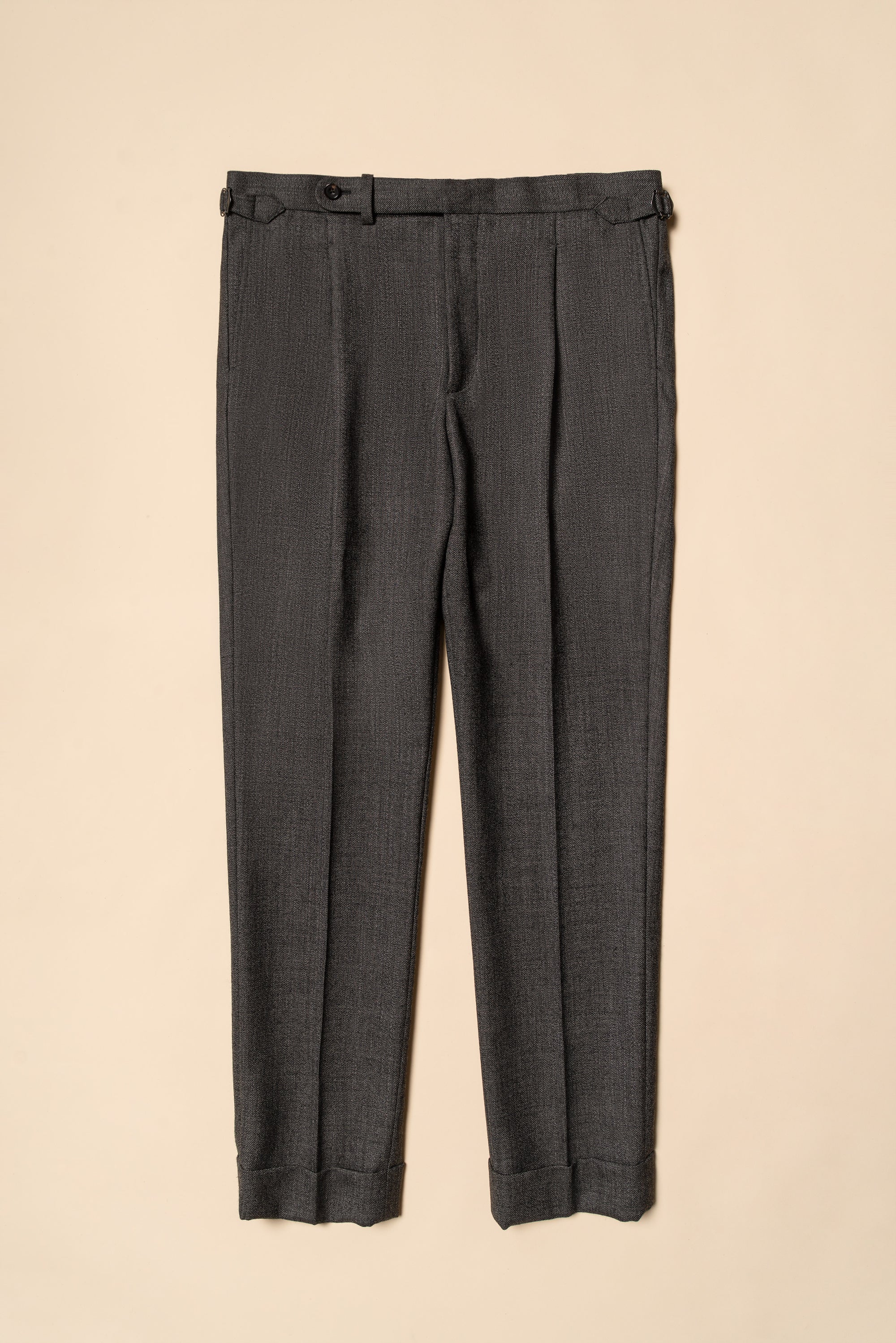 MTO Taupe Sharkskin Wool Suit #391