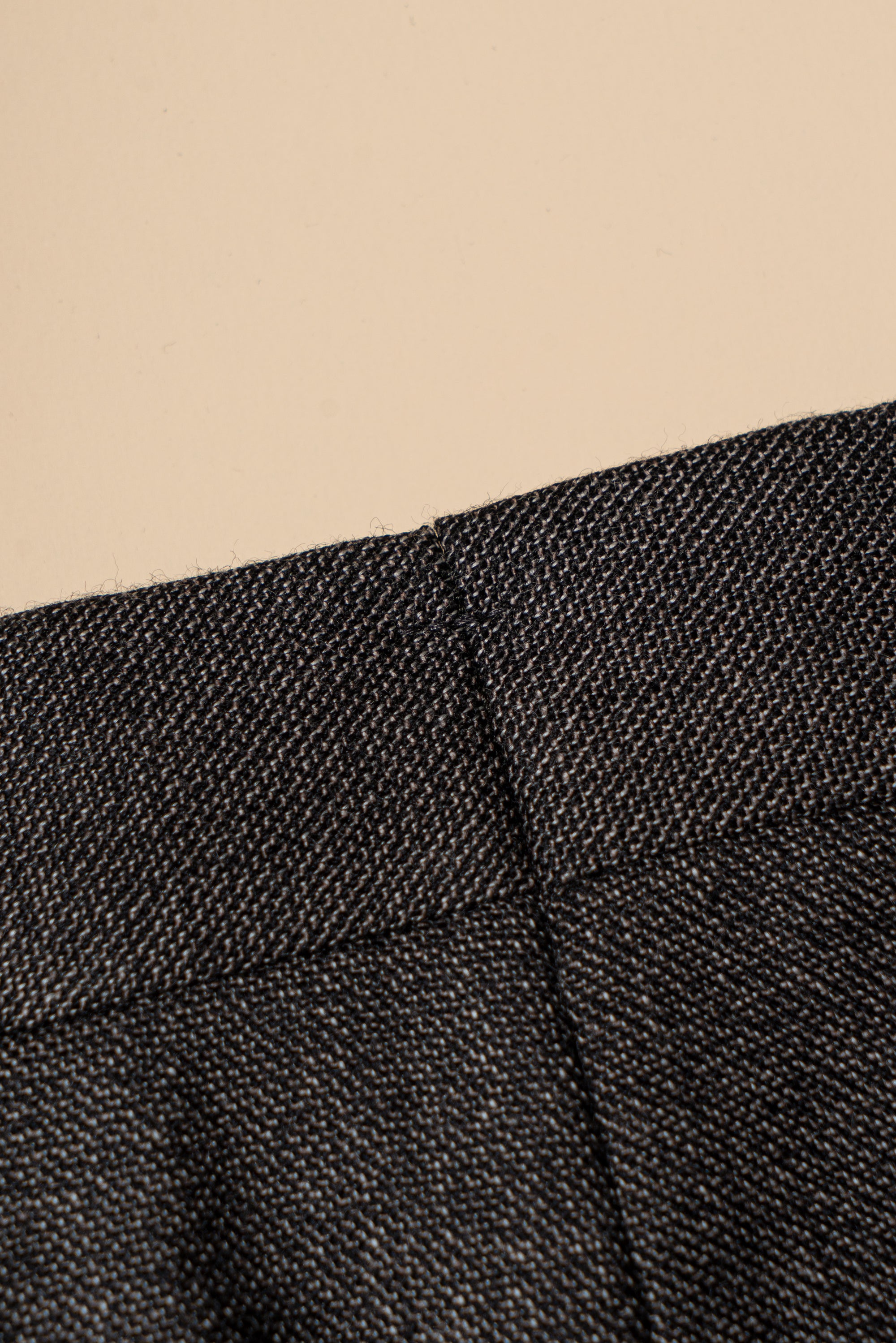 MTO Taupe Sharkskin Wool Suit #391
