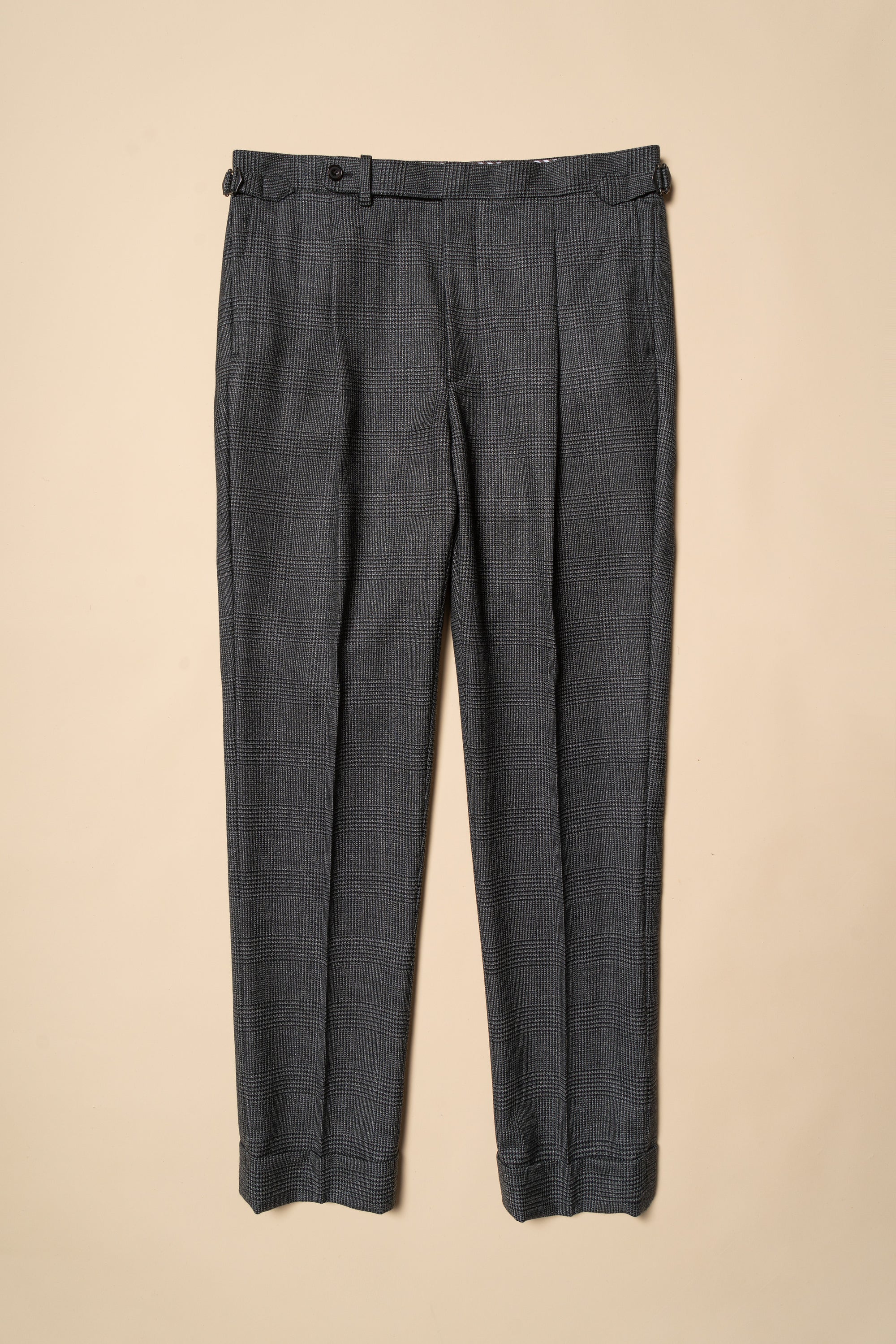 MTO Grey Glen Check Wool Suit #388