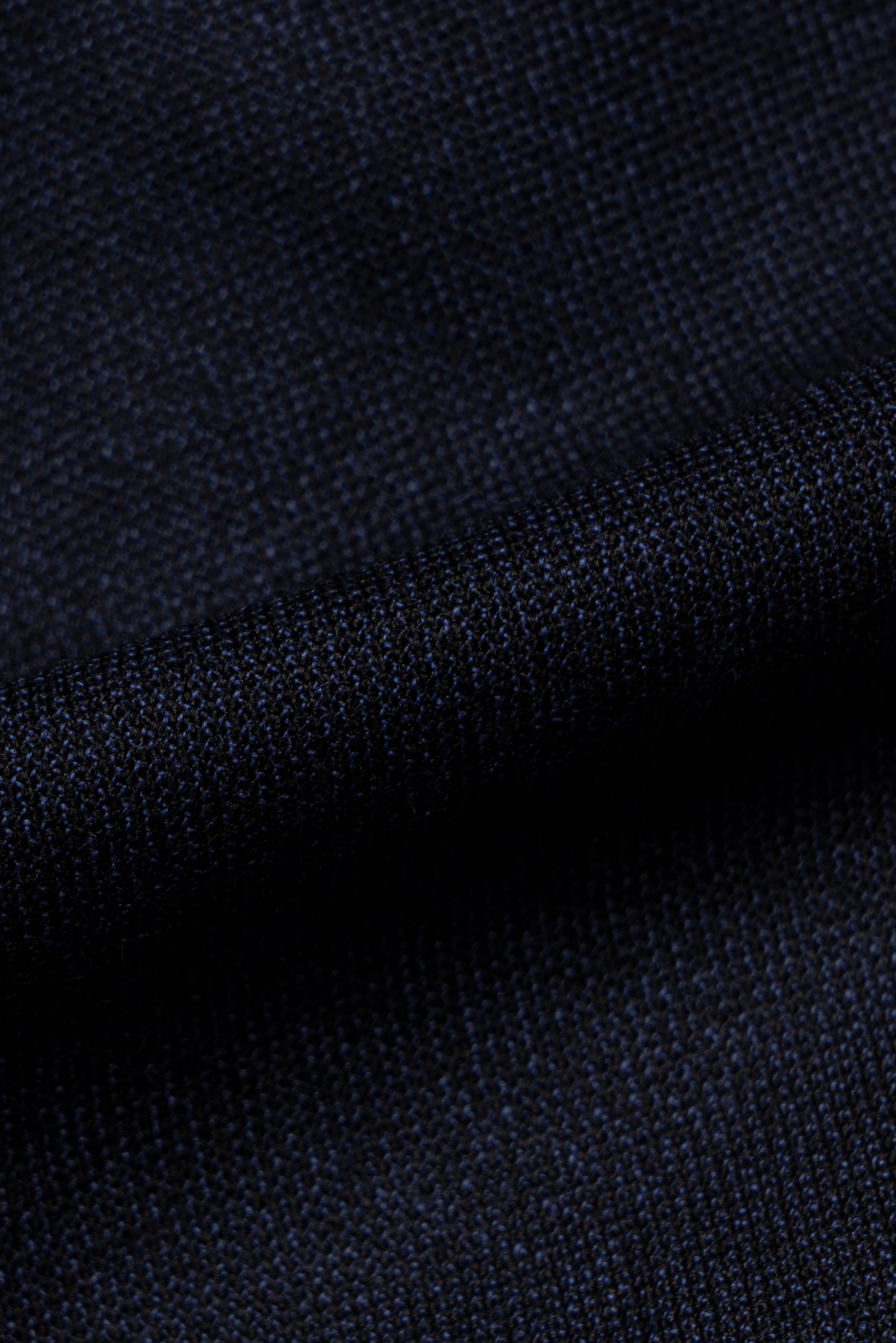 MTO Navy Sharkskin Wool Suit #389