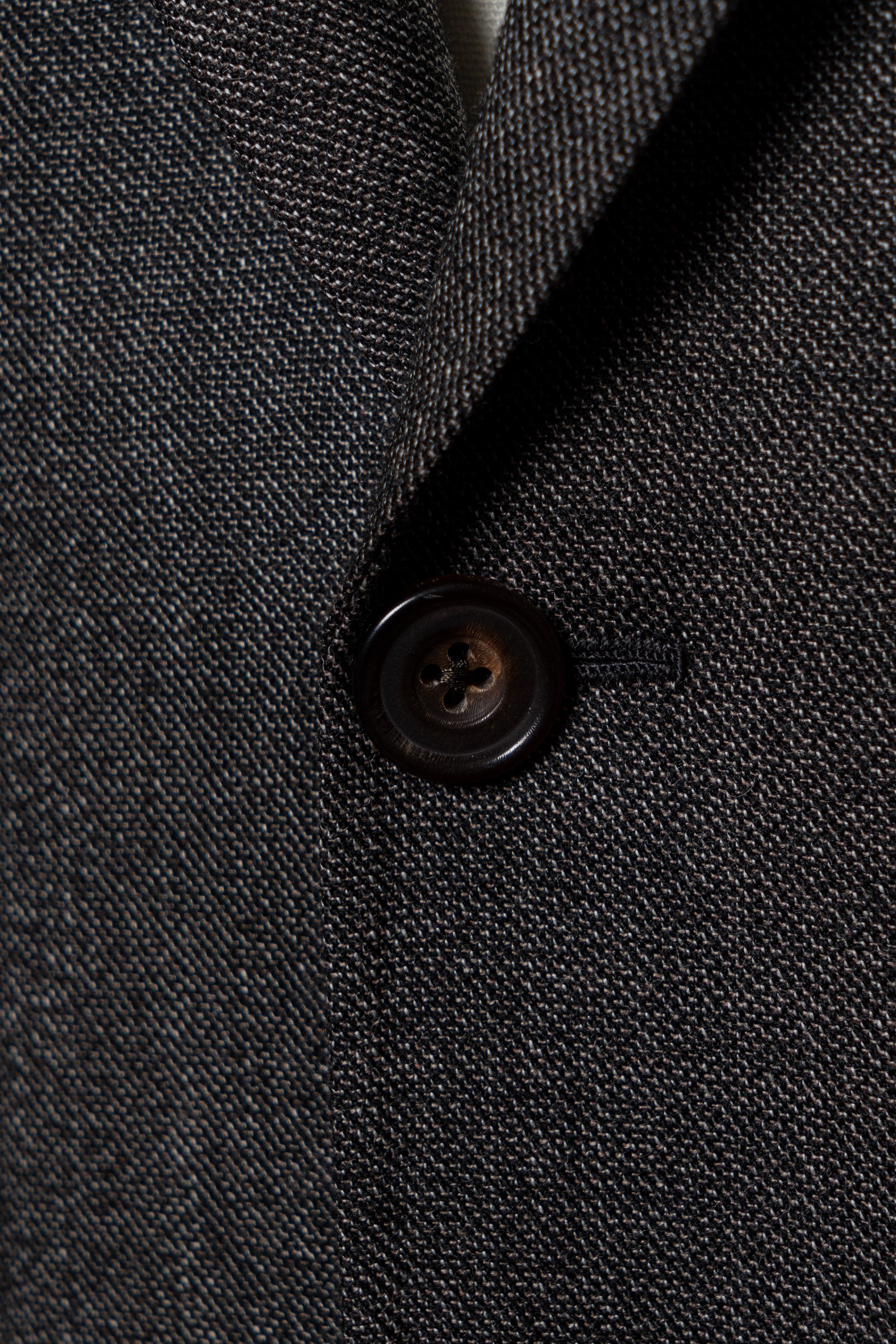 MTO Taupe Sharkskin Wool Suit #391