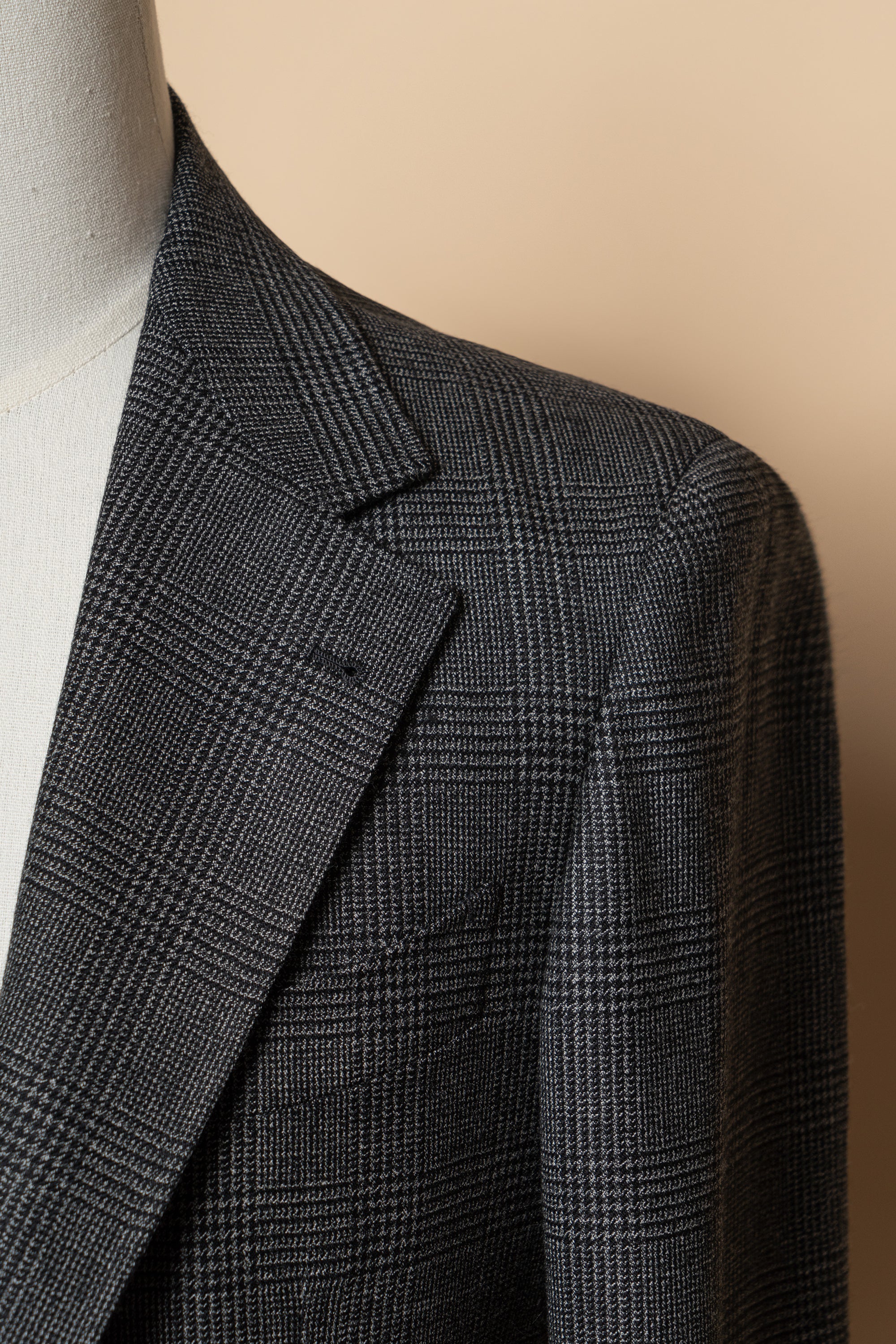 MTO Grey Glen Check Wool Suit #388