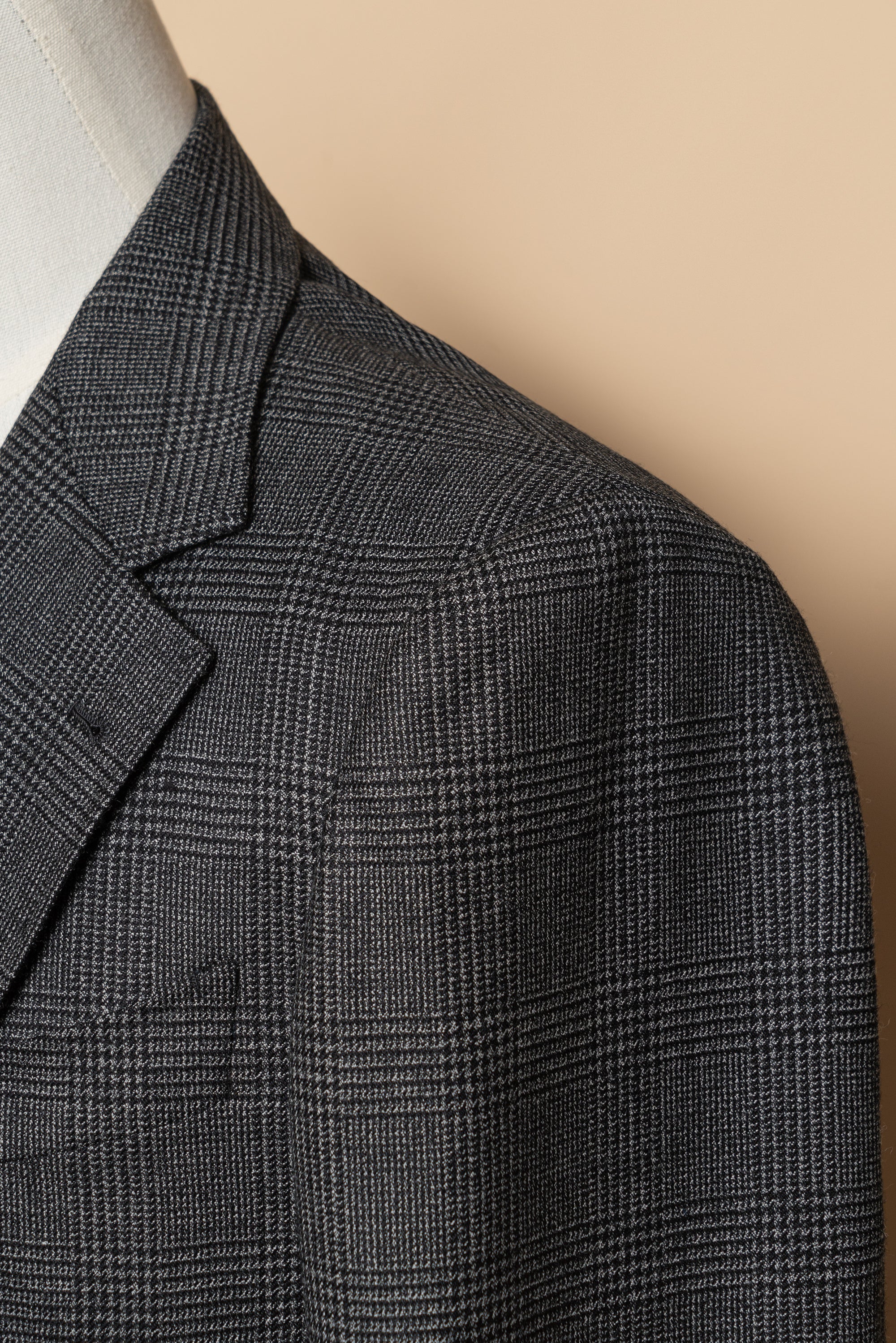 MTO Grey Glen Check Wool Suit #388