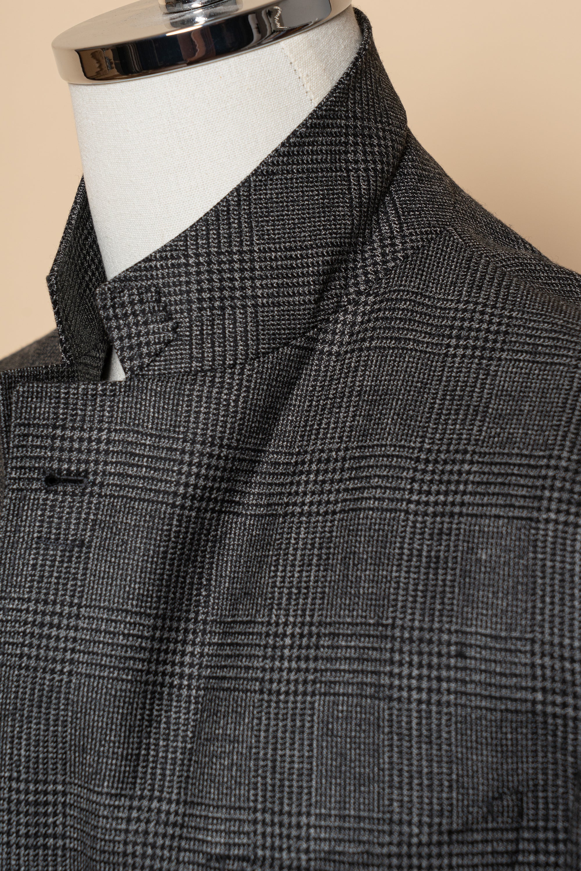 MTO Grey Glen Check Wool Suit #388