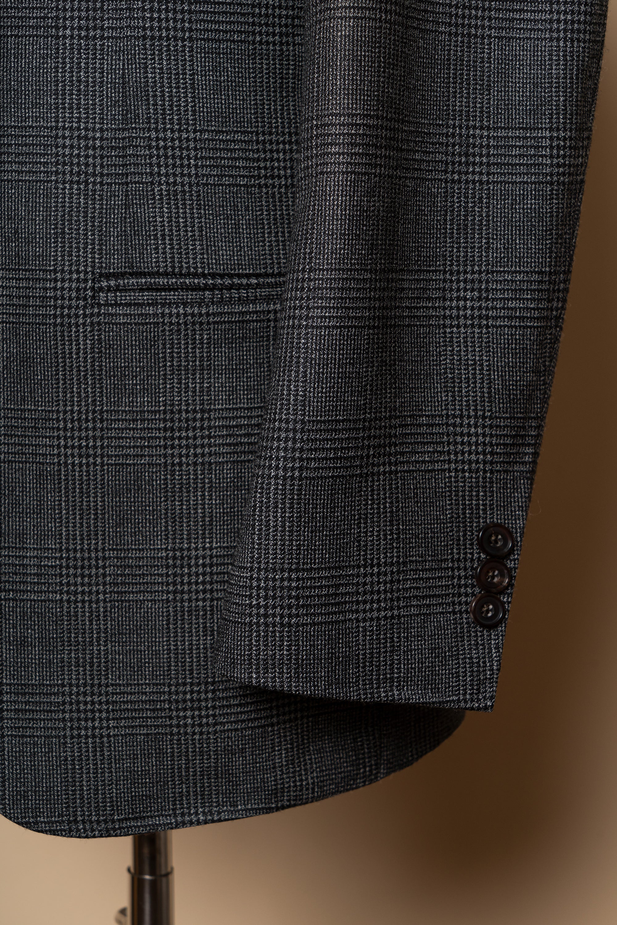 MTO Grey Glen Check Wool Suit #388