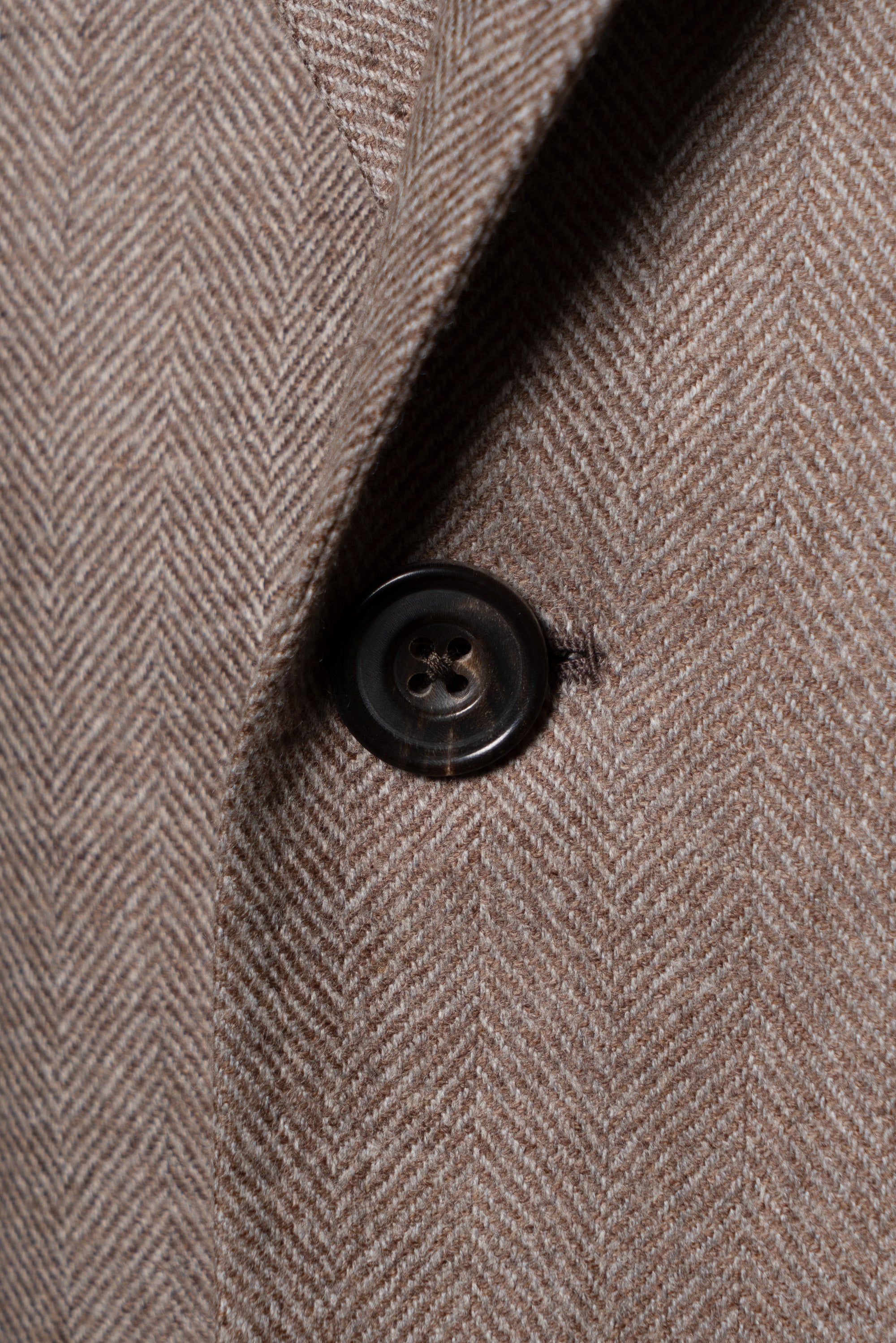 MTO Taupe Herringbone Wool Cashmere Jacket